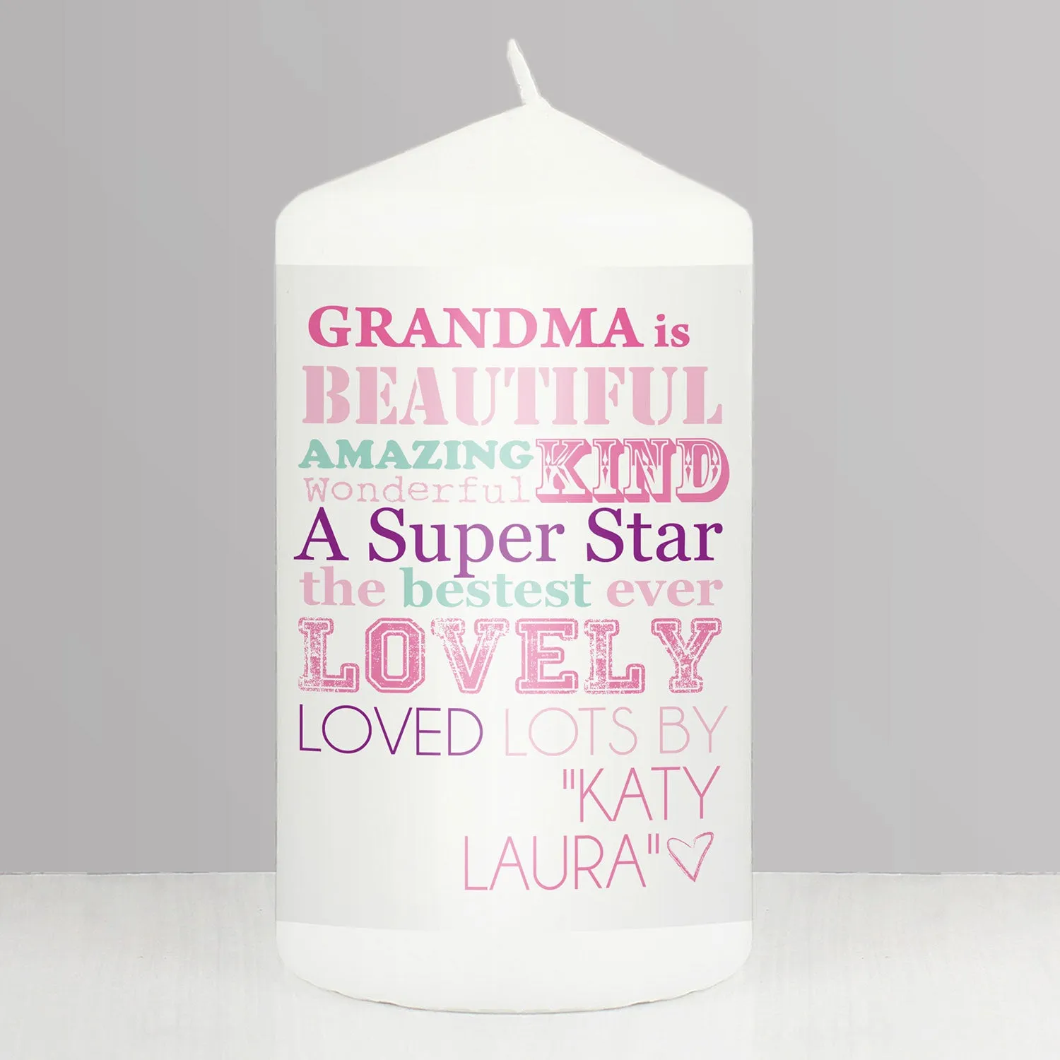 Personalised She Is Candle - White alternate view