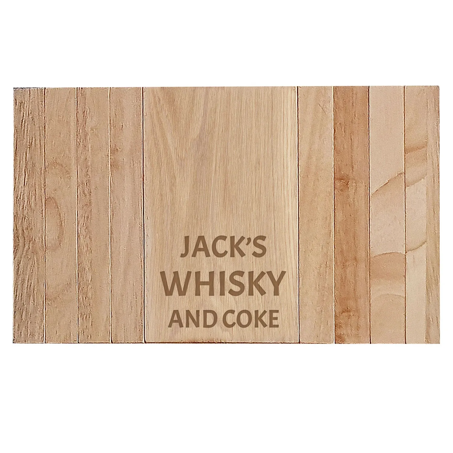 Personalised Wooden Sofa Arm Drinks Tray - Brown product