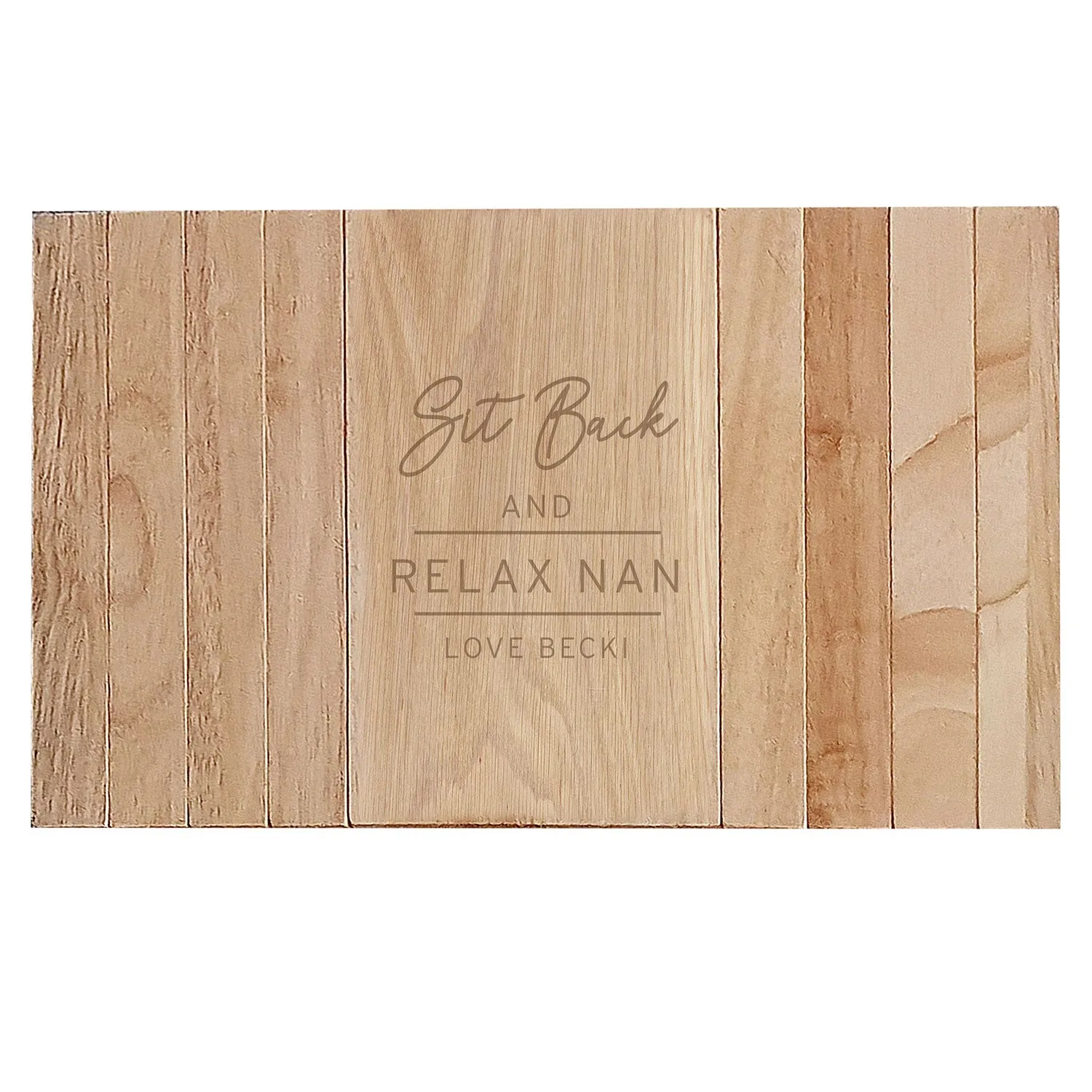Personalised Wooden Sofa Tray - Brown product