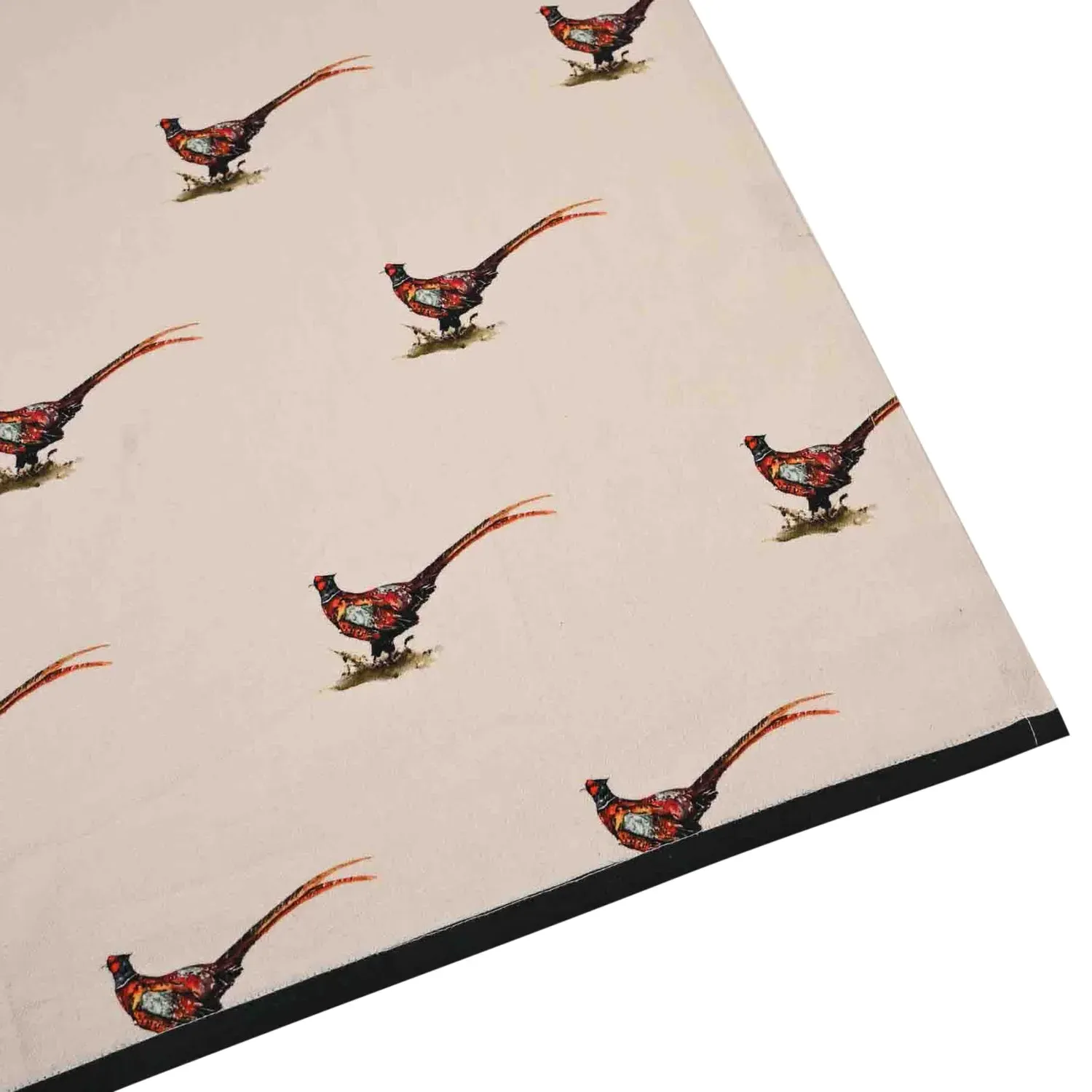 Pheasant Tea Towel - White, Cotton image