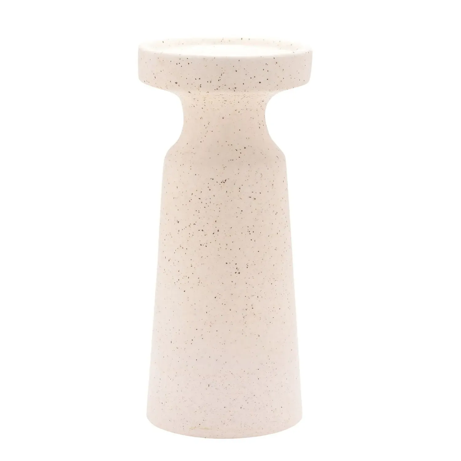 Pillar Candle Holder - White, Ceramic