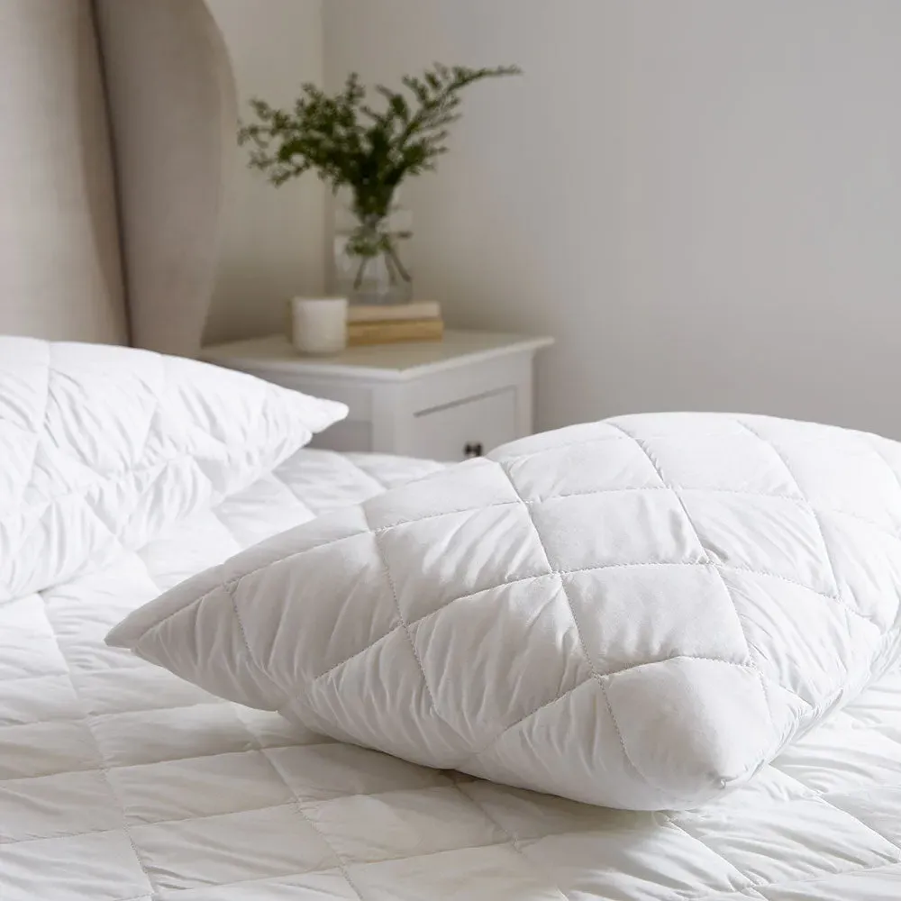 Pillow Protector Pair - White, TENCEL Cotton