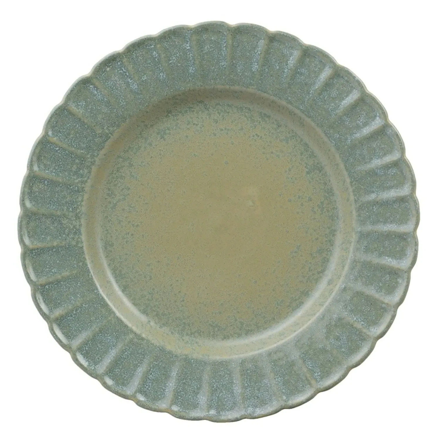 Plate Set of 4 - Green, Stoneware