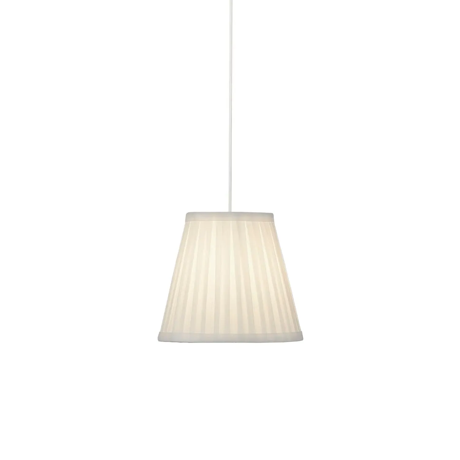 Pleated Faux Silk Light Shade (20cm) - Off White product