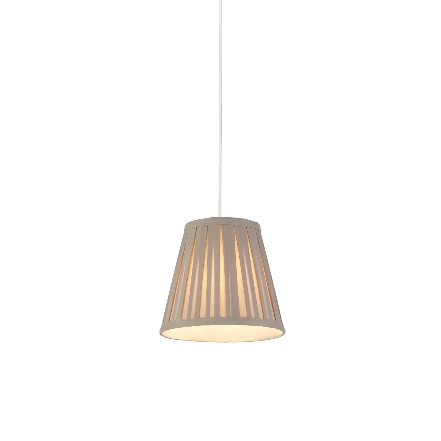 Pleated Faux Silk Light Shade - Grey product