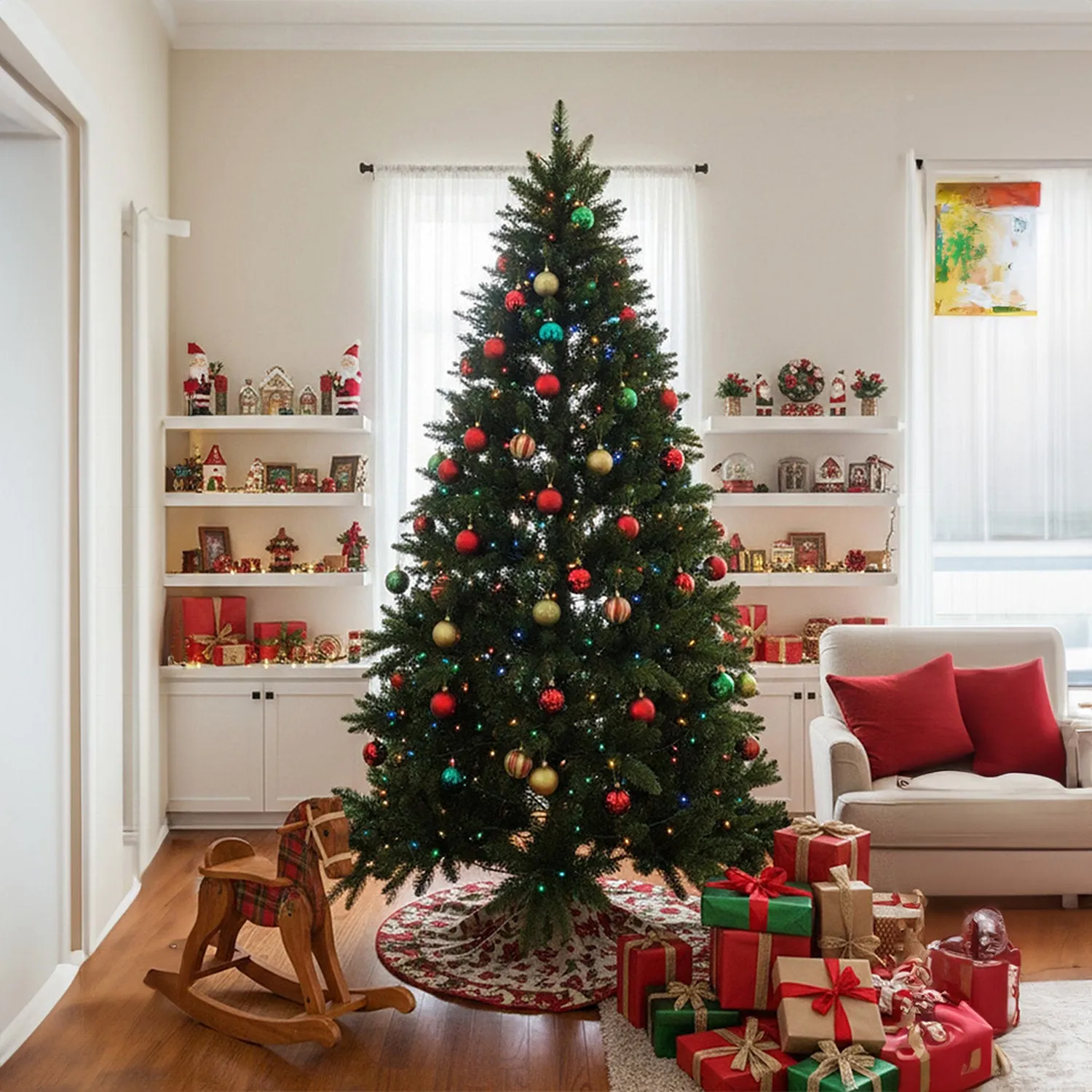 Pre-Lit Artificial Christmas Tree 120cm - Green by Julian Charles, image 2