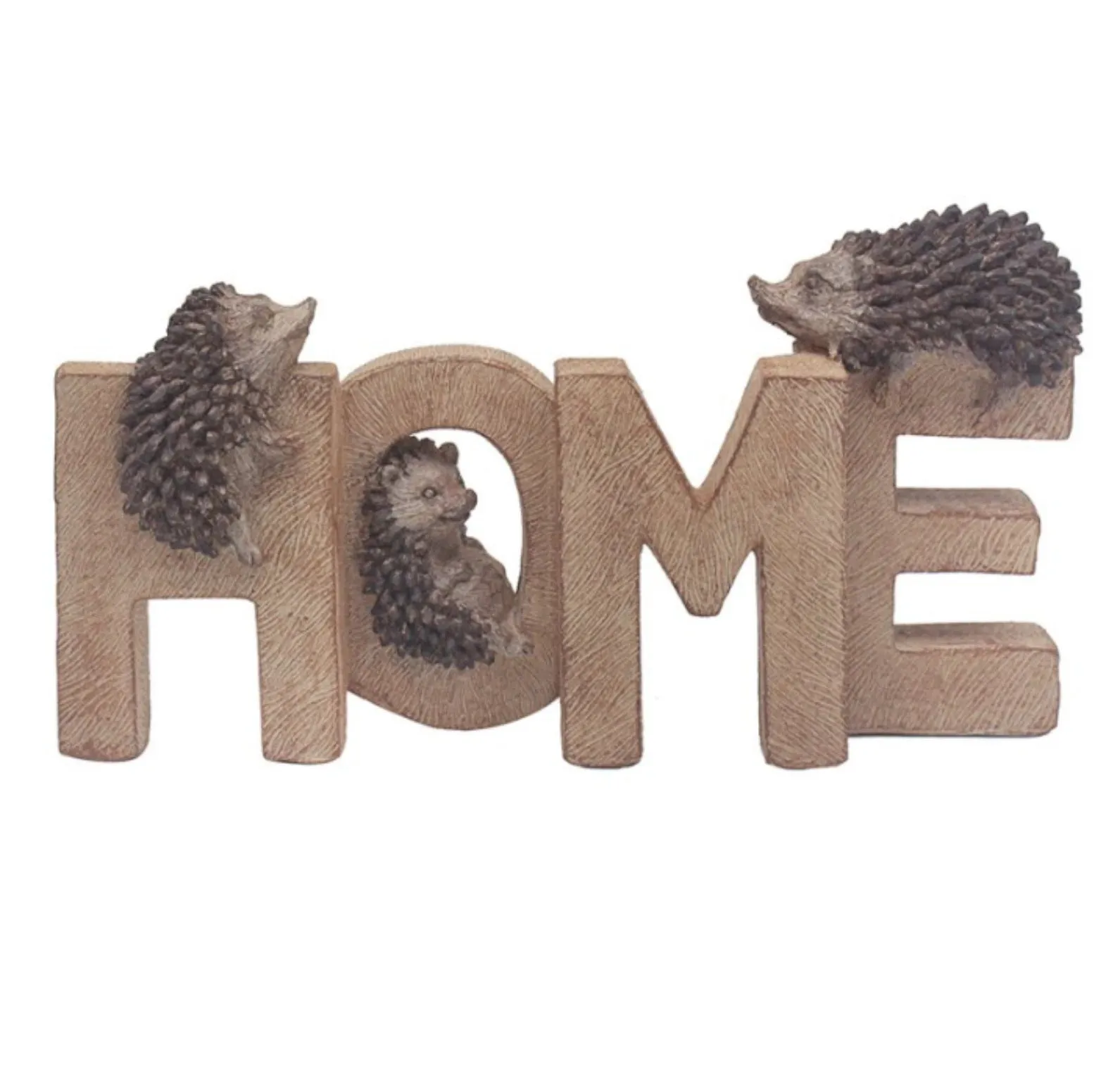 Prickles Hedgehog Home Plaque - Natural by Julian Charles
