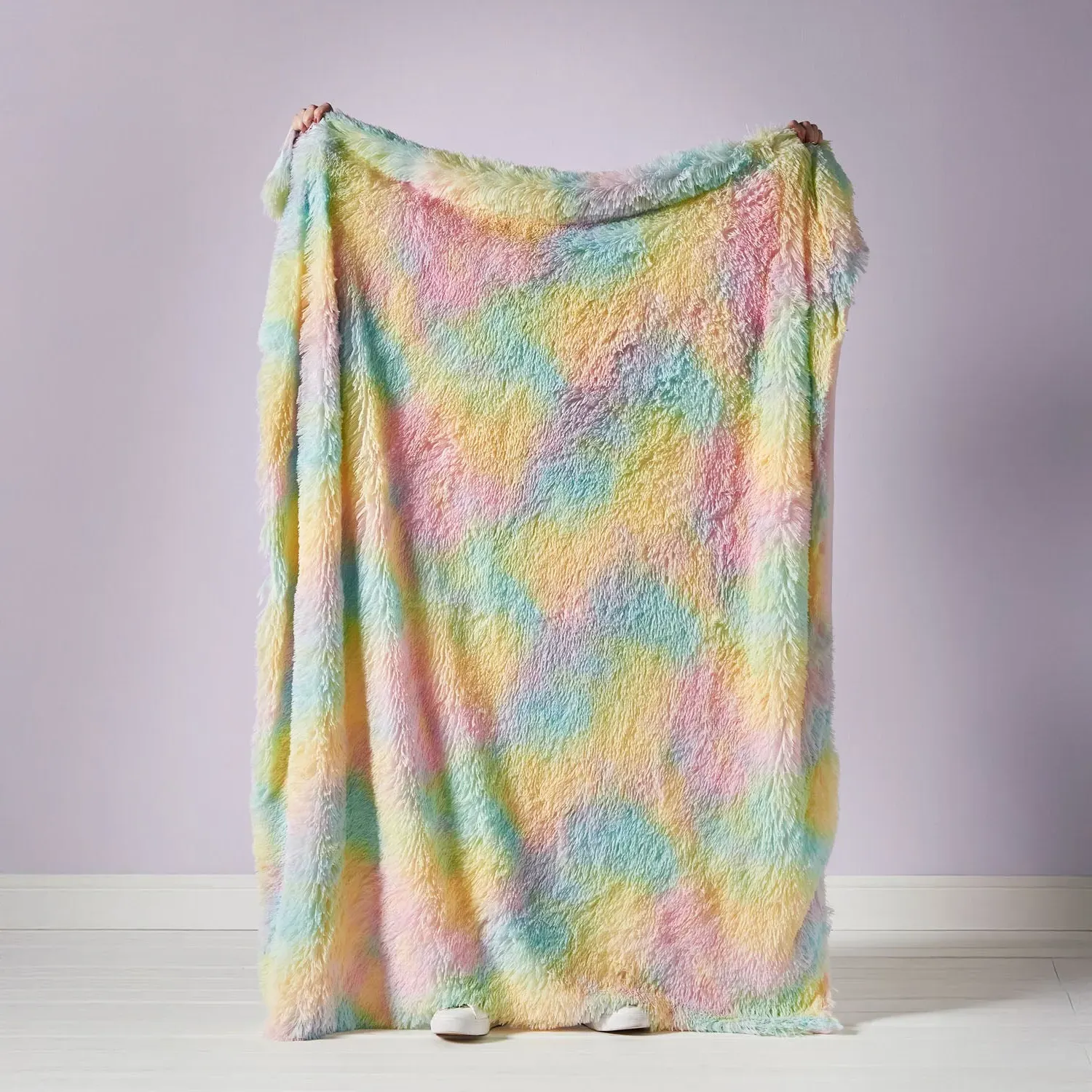 Rainbow Throw Blanket - Multi, Faux Fur image