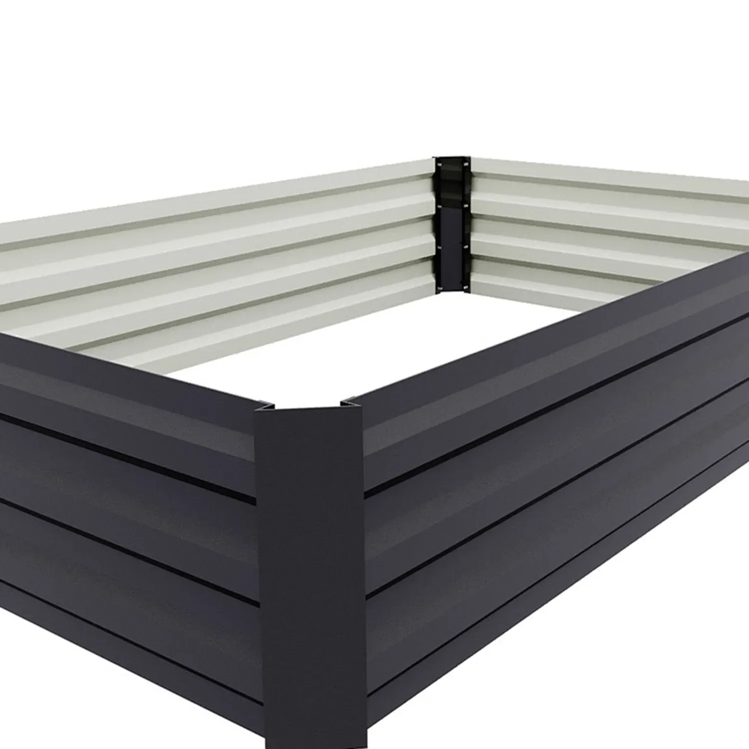 Rectangle Raised Garden Bed - Grey, Steel by Julian Charles, image 2