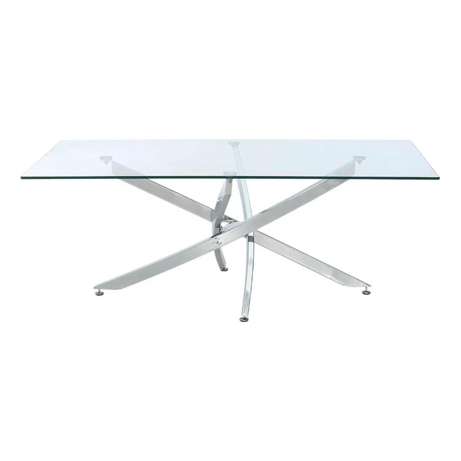 Rectangular End Table - Clear, Tempered Glass product