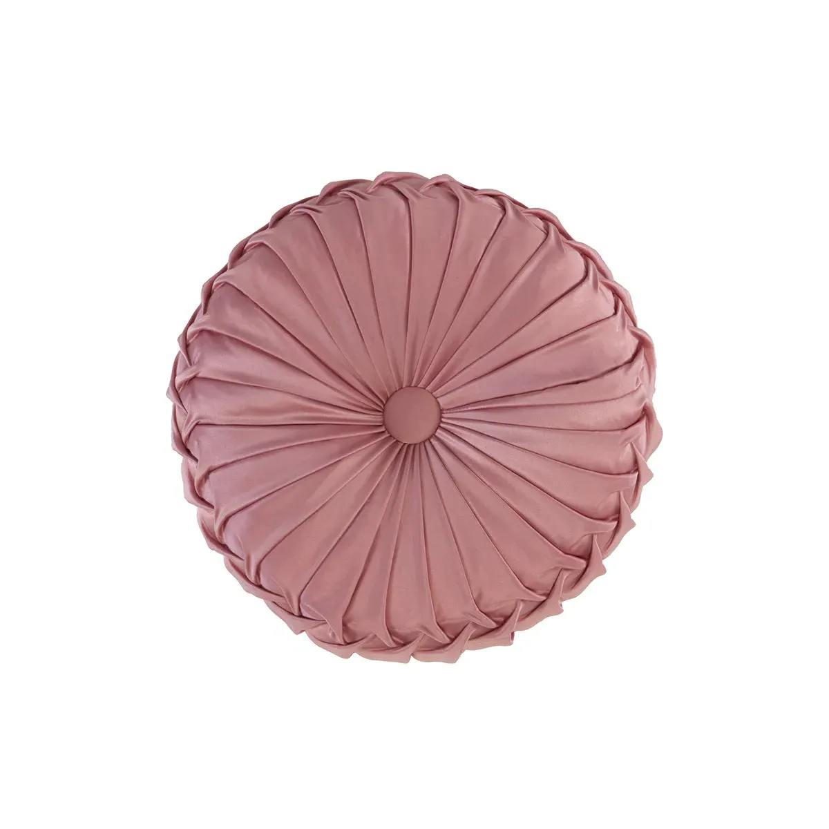 Regency Round Rouched Cushion - Pink by Julian Charles