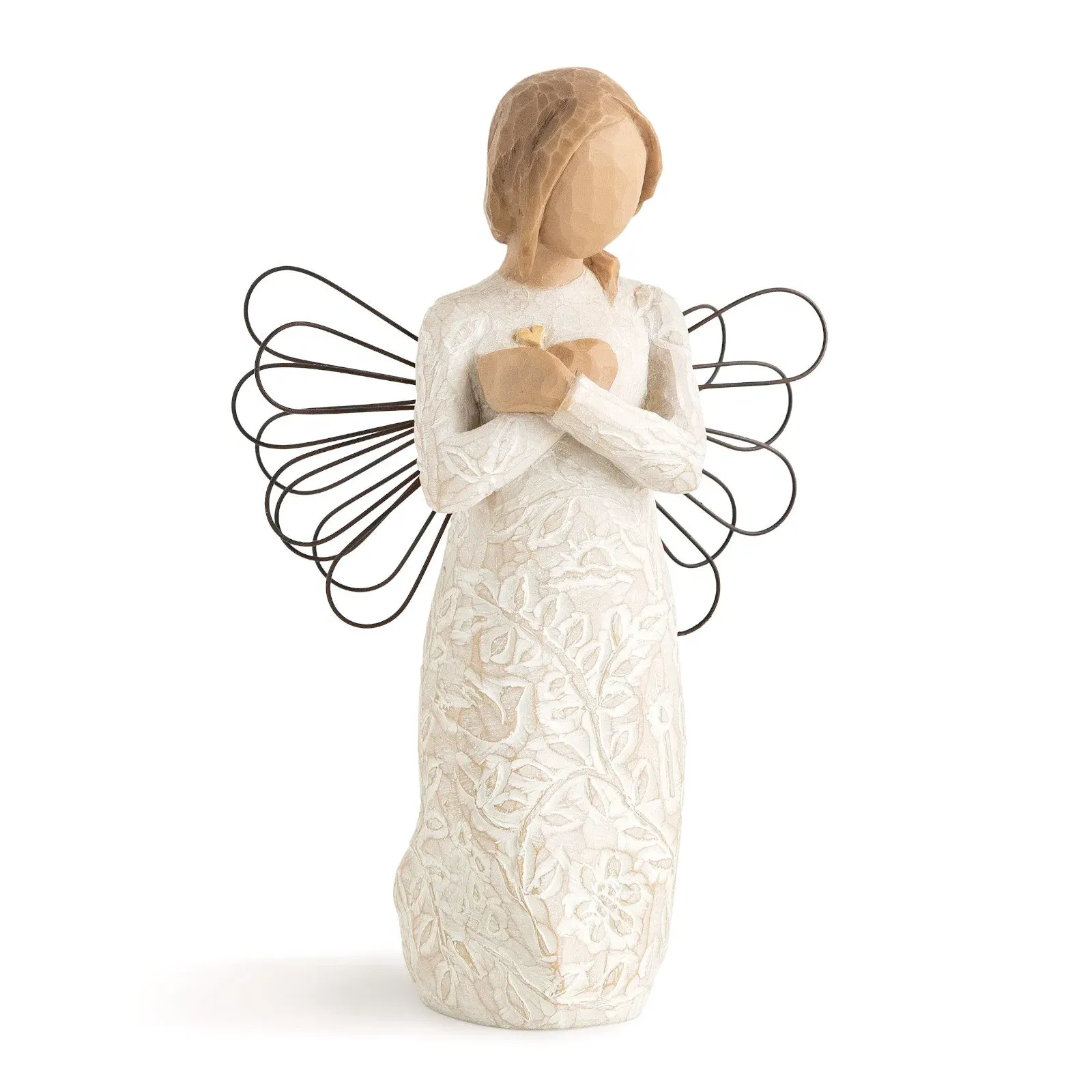 Remembrance Figurine with Star - White