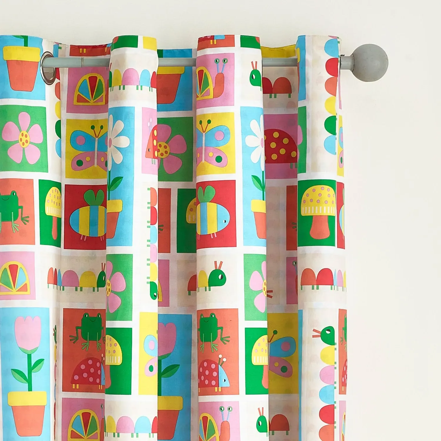 Reversible Eyelet Curtains - Multi, Polyester