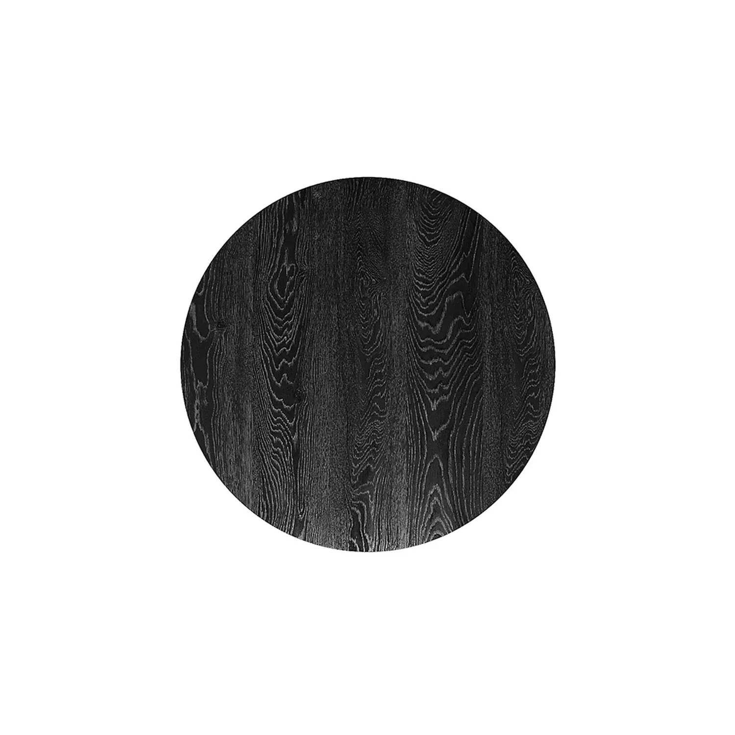 Round Cafe Table with Metal Base - Black by Julian Charles, image 2