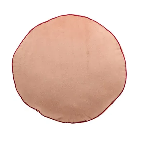 Round Cushion with Face Design - Natural image