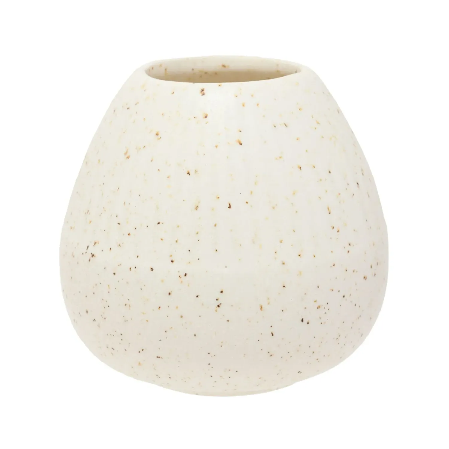 Round Tapered Ceramic Vase - White image