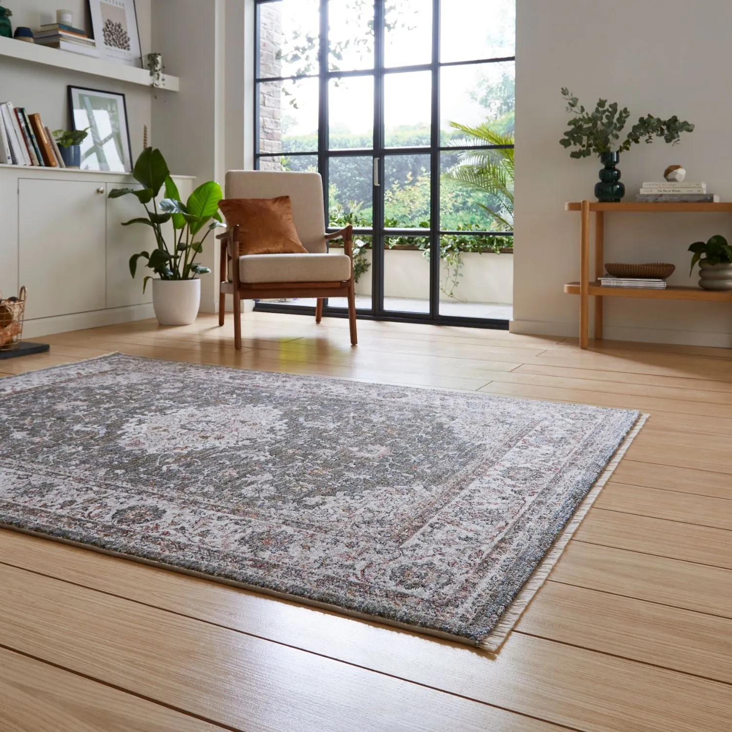 Rug Traditional Design - Green, Polypropylene image