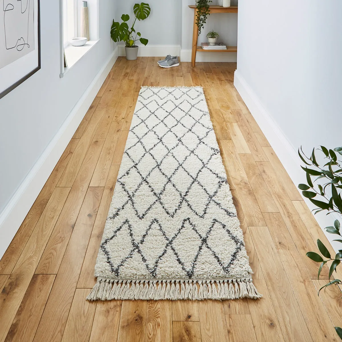 Runner Rug Moroccan Style - Cream