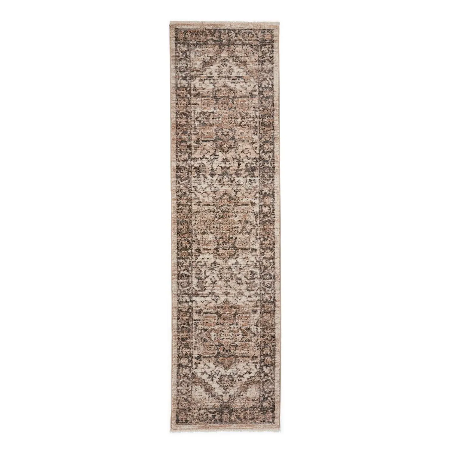 Runner Rug Traditional Design - Green, Polypropylene