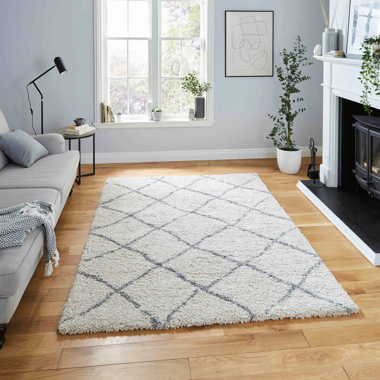 Scandi Berber G257 Large Rug - Cream, Polypropylene by Julian Charles