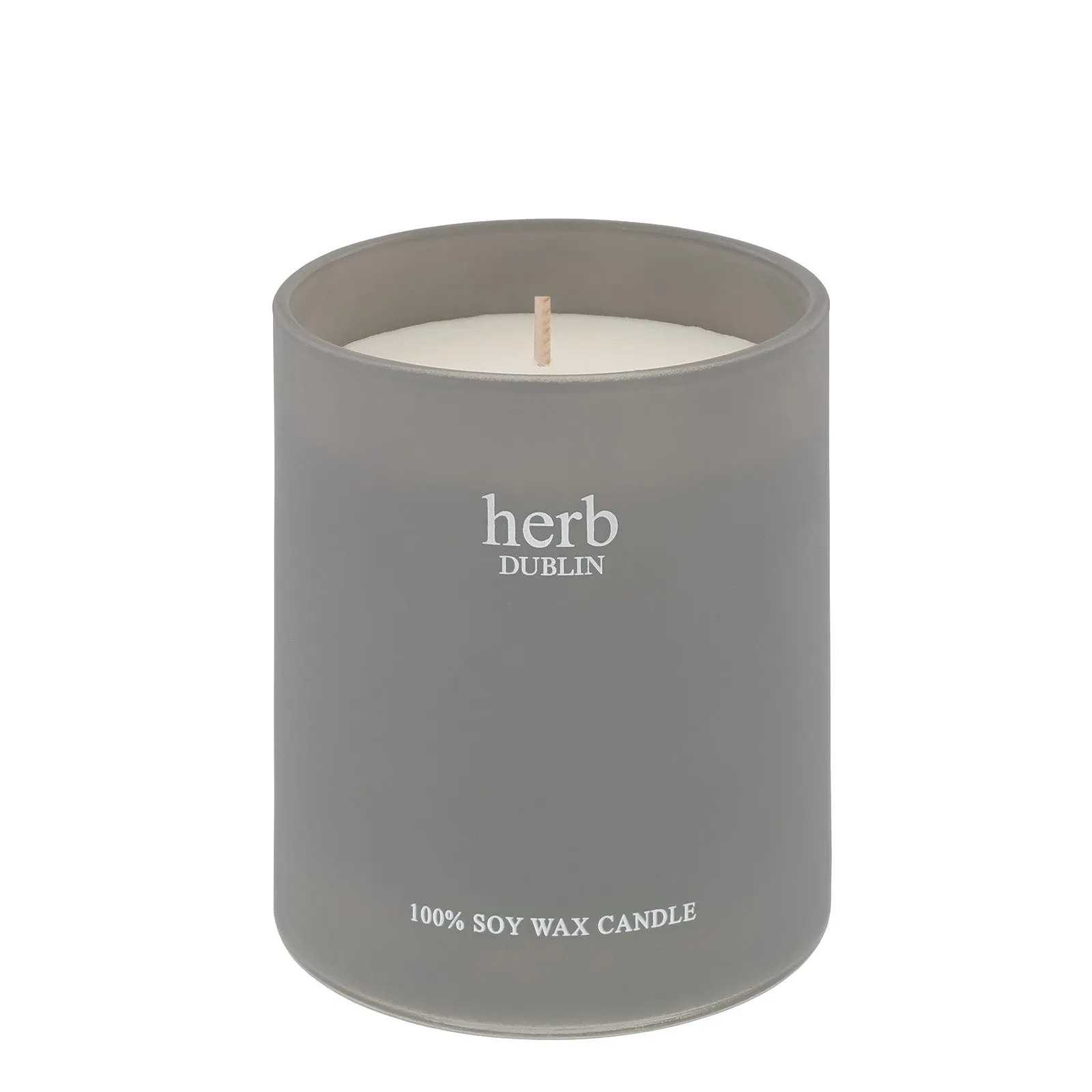 Scented Candle Lemongrass & Ginger - Grey, Soy Wax image