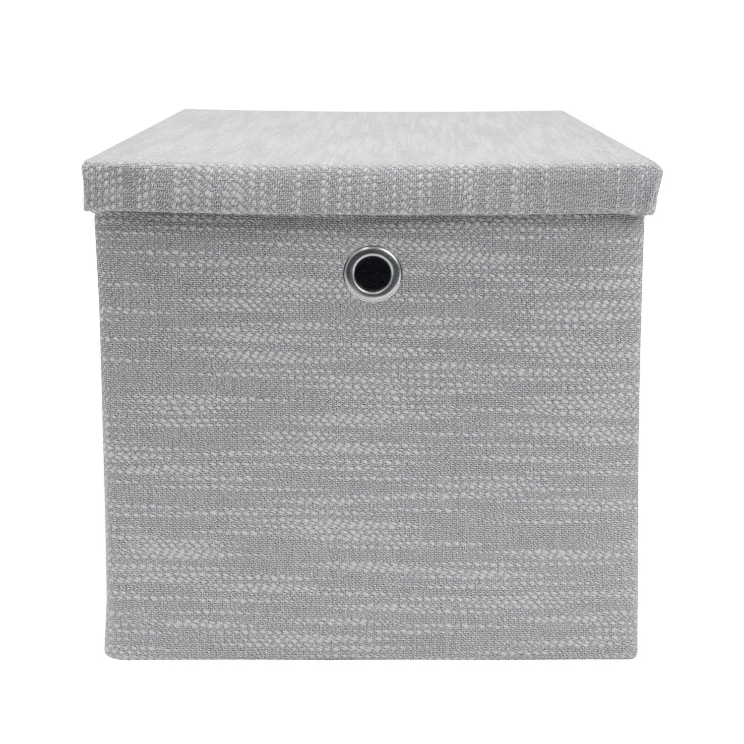 Serena Foldable Cube Organiser Box with Lid - Grey product