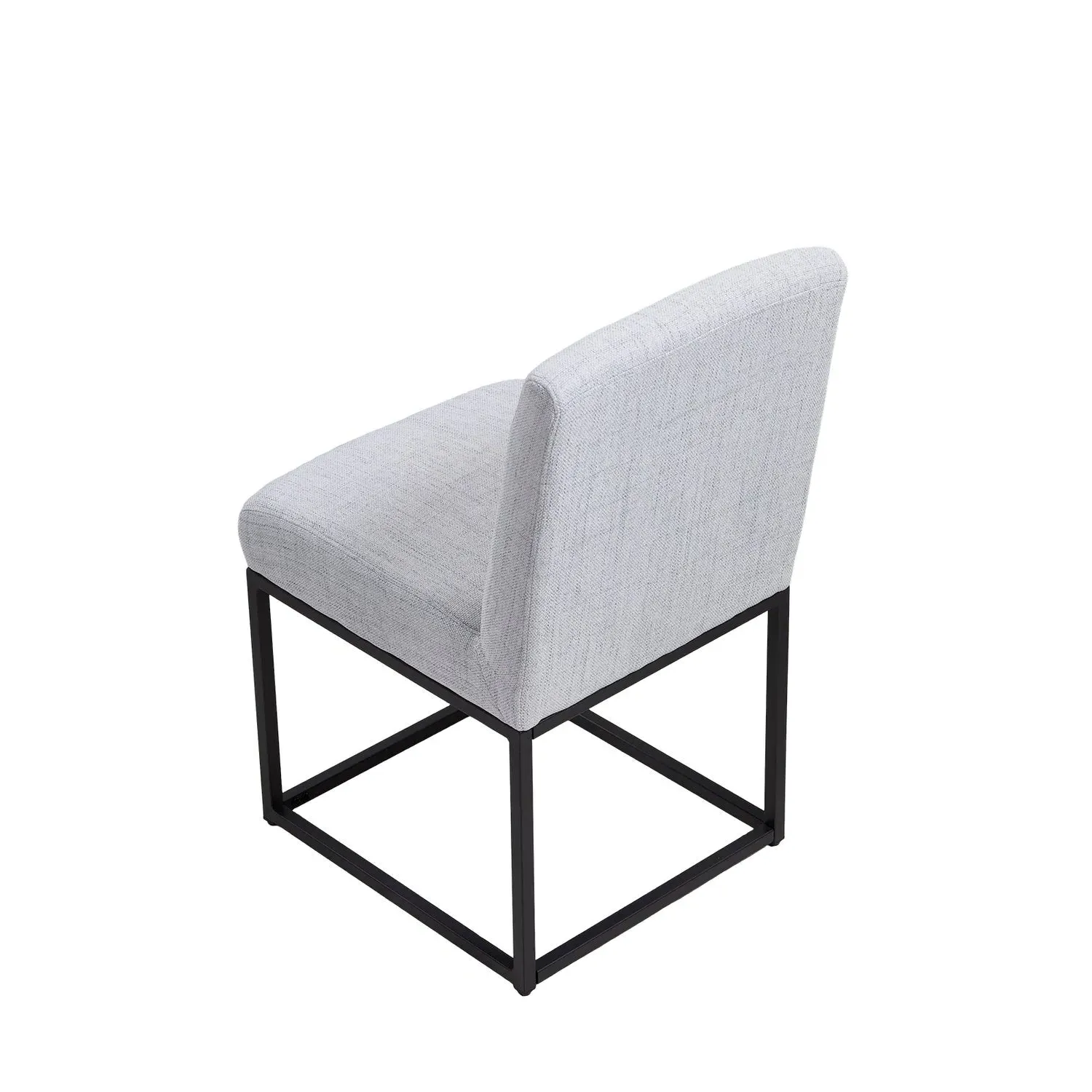 Set of 2 Dining Chairs - Light Grey, Chenille by Julian Charles, image 2