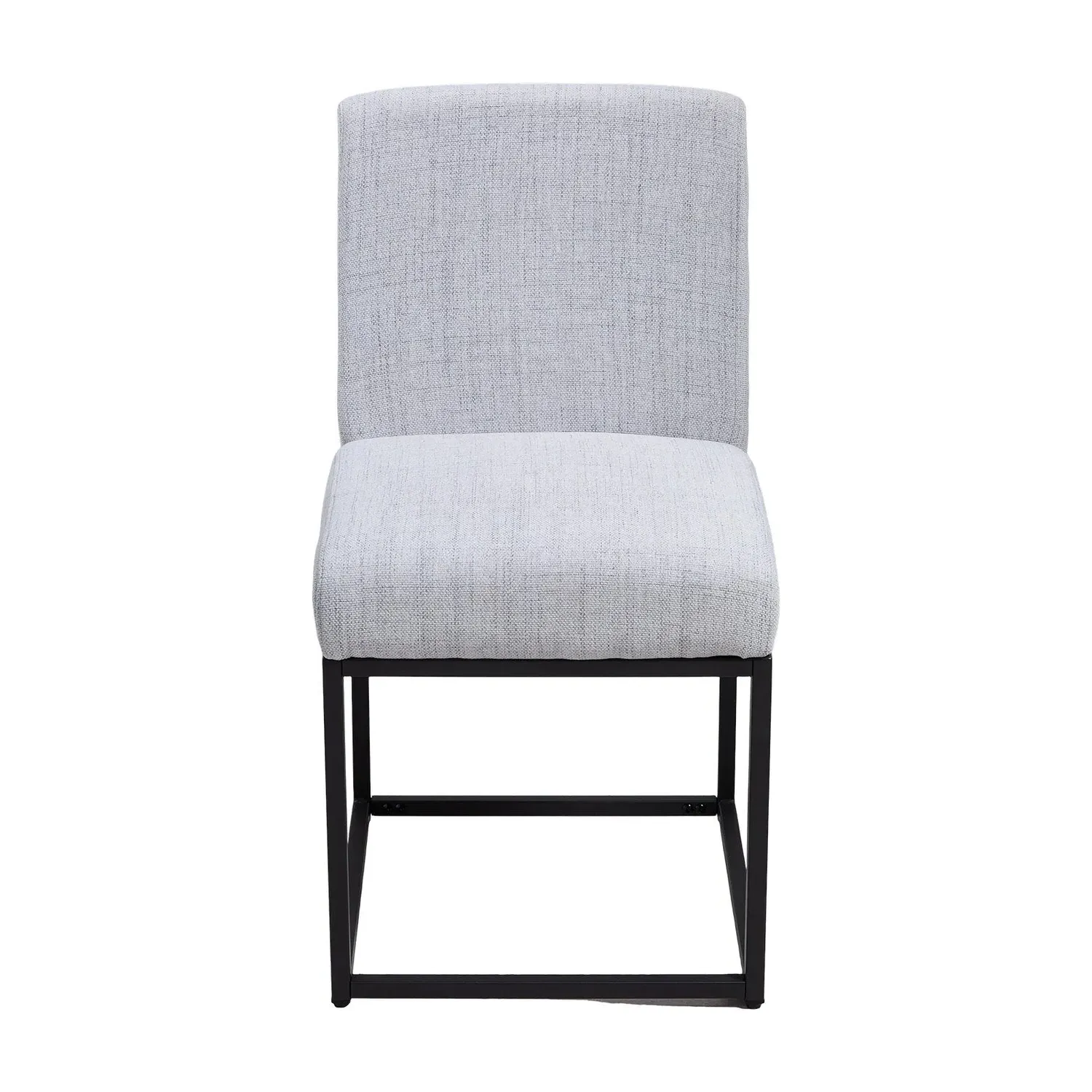 Set of 2 Dining Chairs - Light Grey, Chenille by Julian Charles