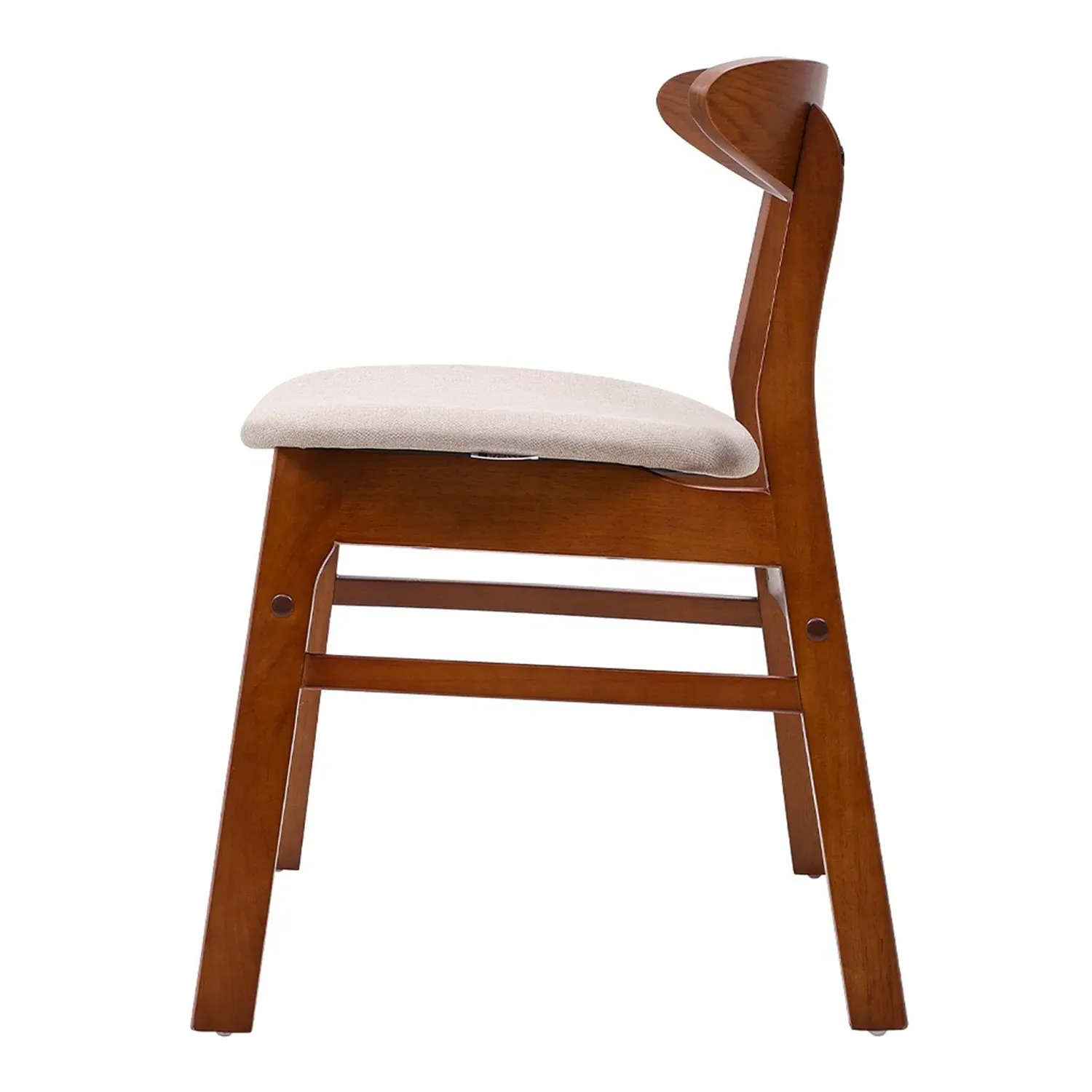 Set of 2 Dining Chairs - Natural, Linen by Julian Charles, image 2