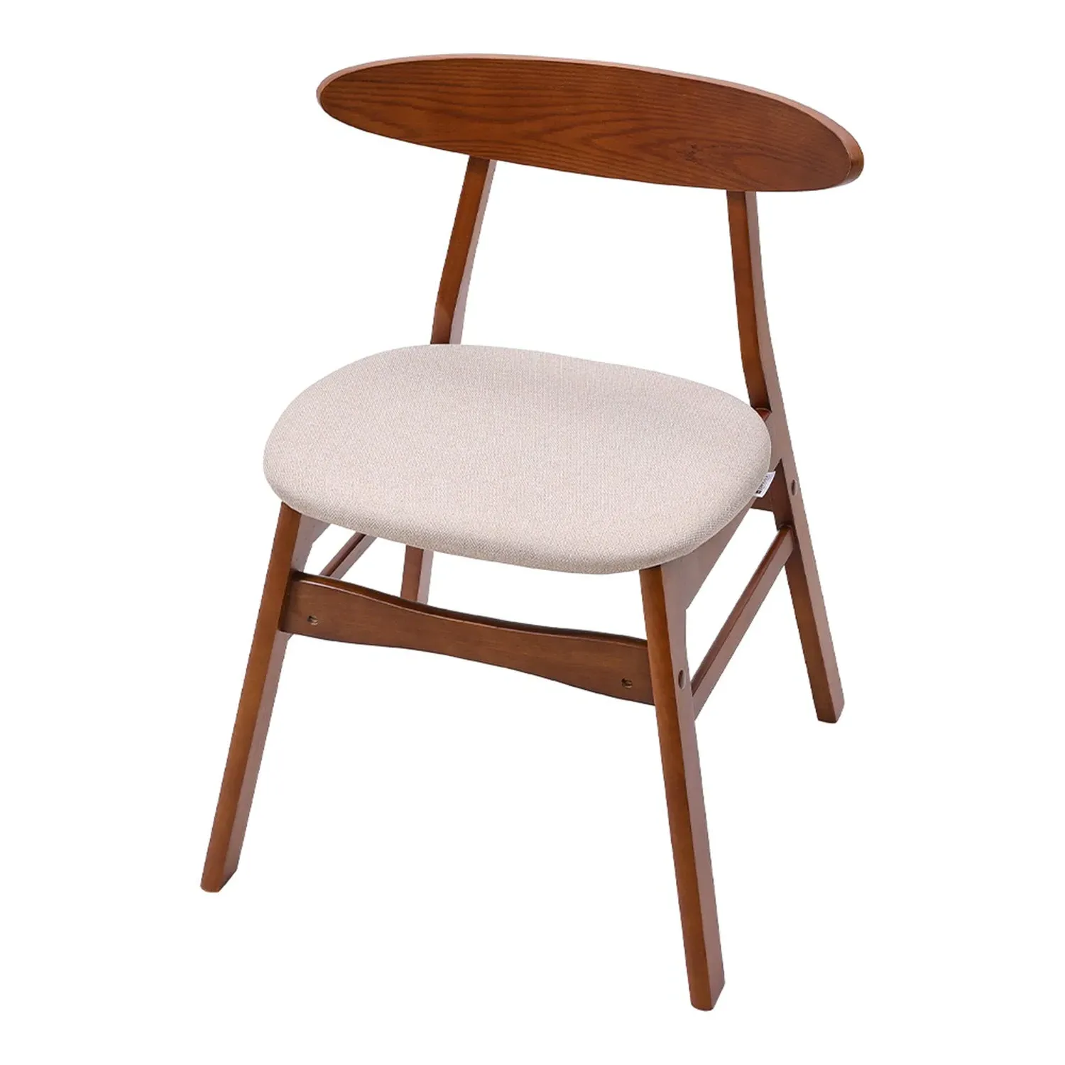 Set of 2 Dining Chairs - Natural, Linen by Julian Charles