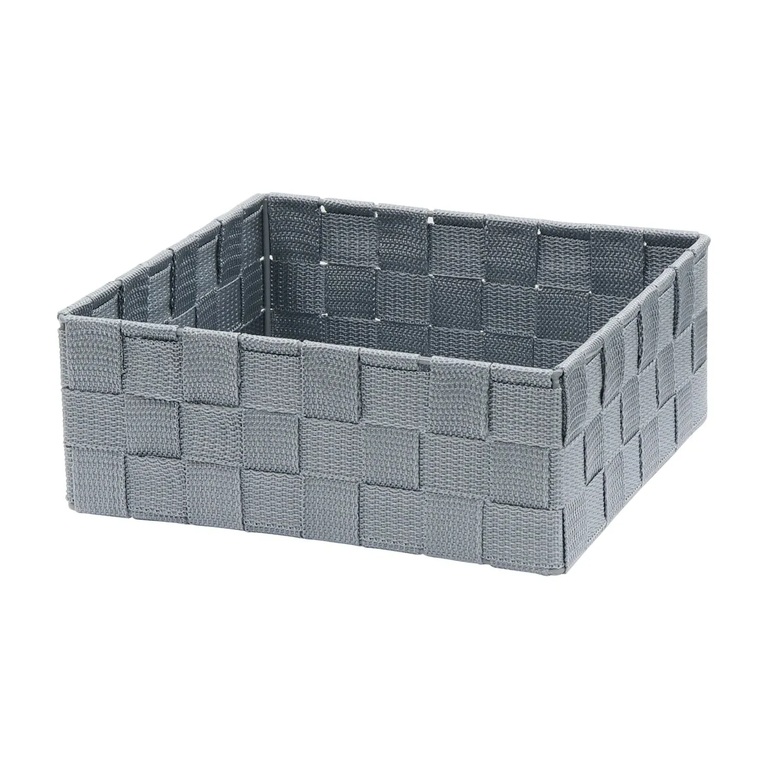 Set of 4 Storage Baskets Nesting - Grey, Nylon image
