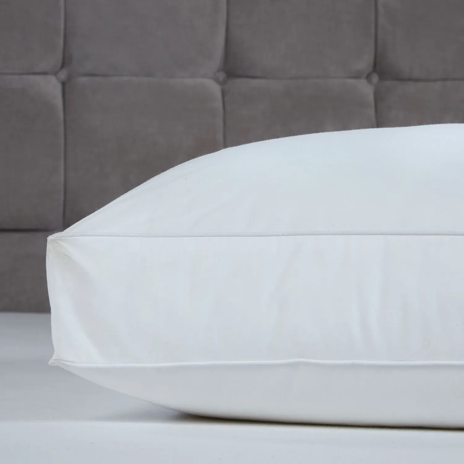 Side Sleeper Pillow with Microfibre - White, Cotton