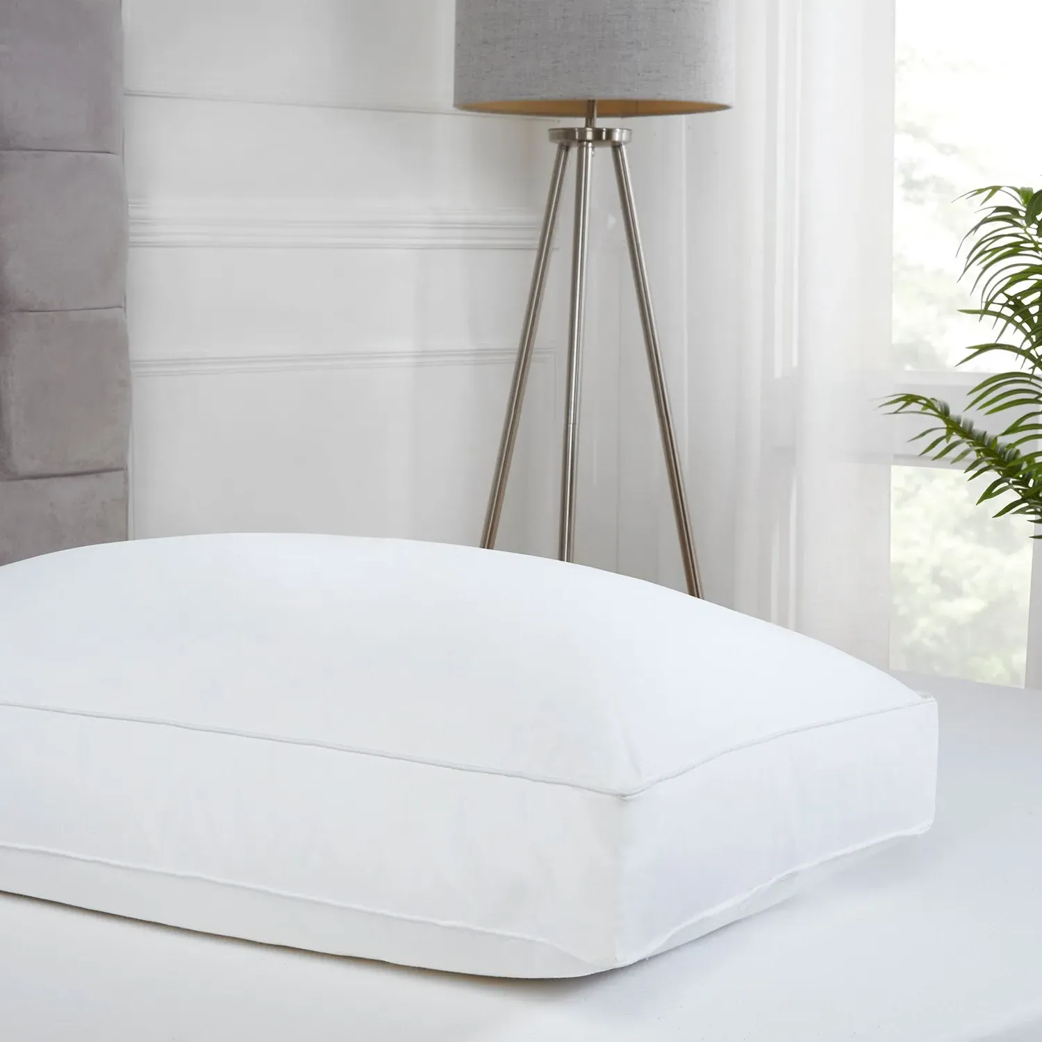 Side Sleeper Pillow with Microfibre - White, Cotton