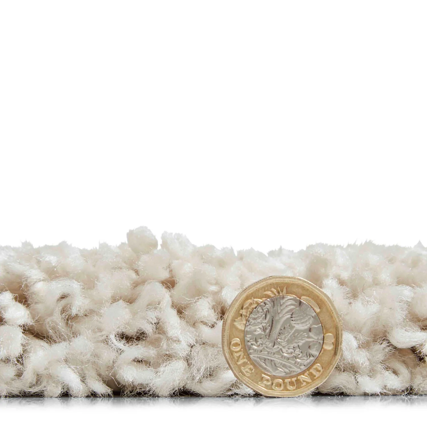Rectangular Shaggy Rug - Cream, Polypropylene by Julian Charles, image 2
