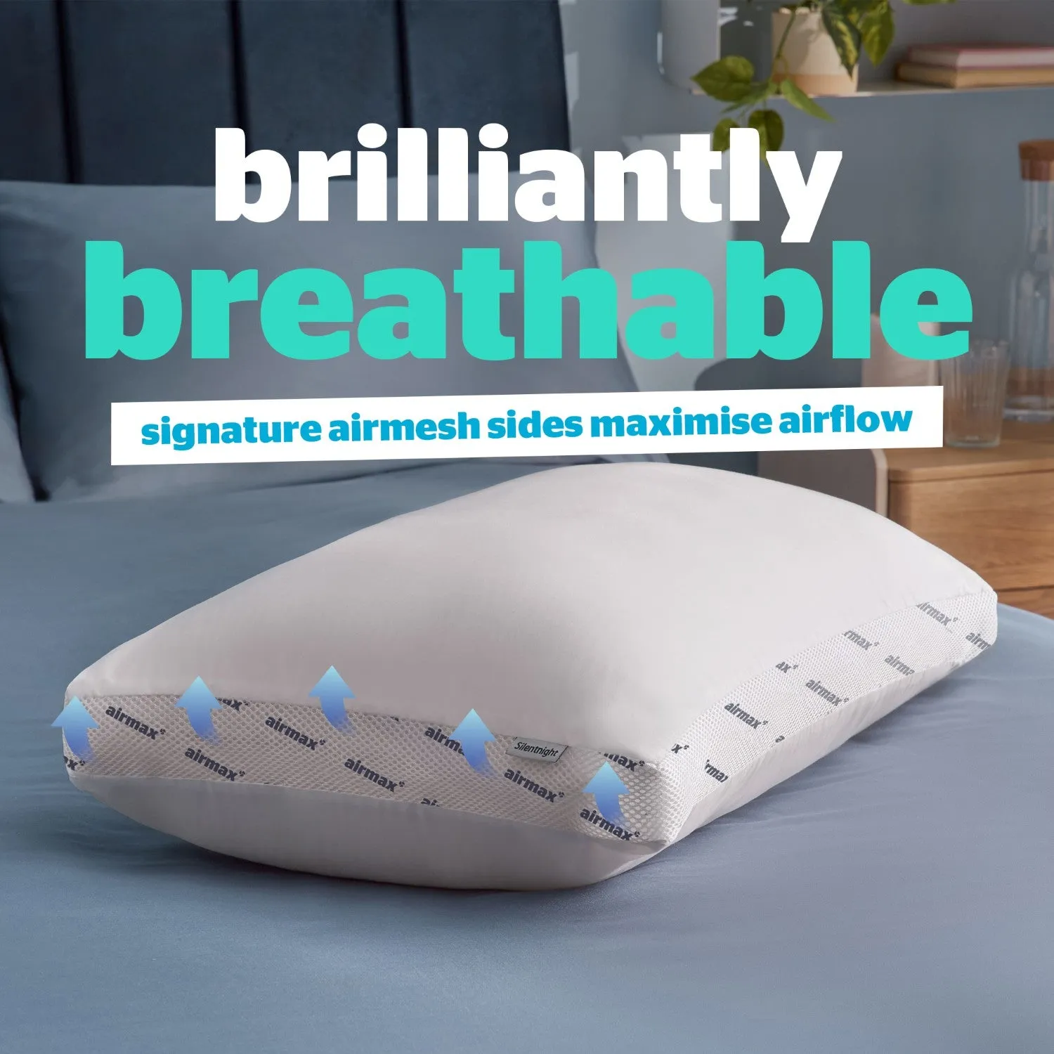 Silentnight Airmax Memory Foam Pillow - White alternate view