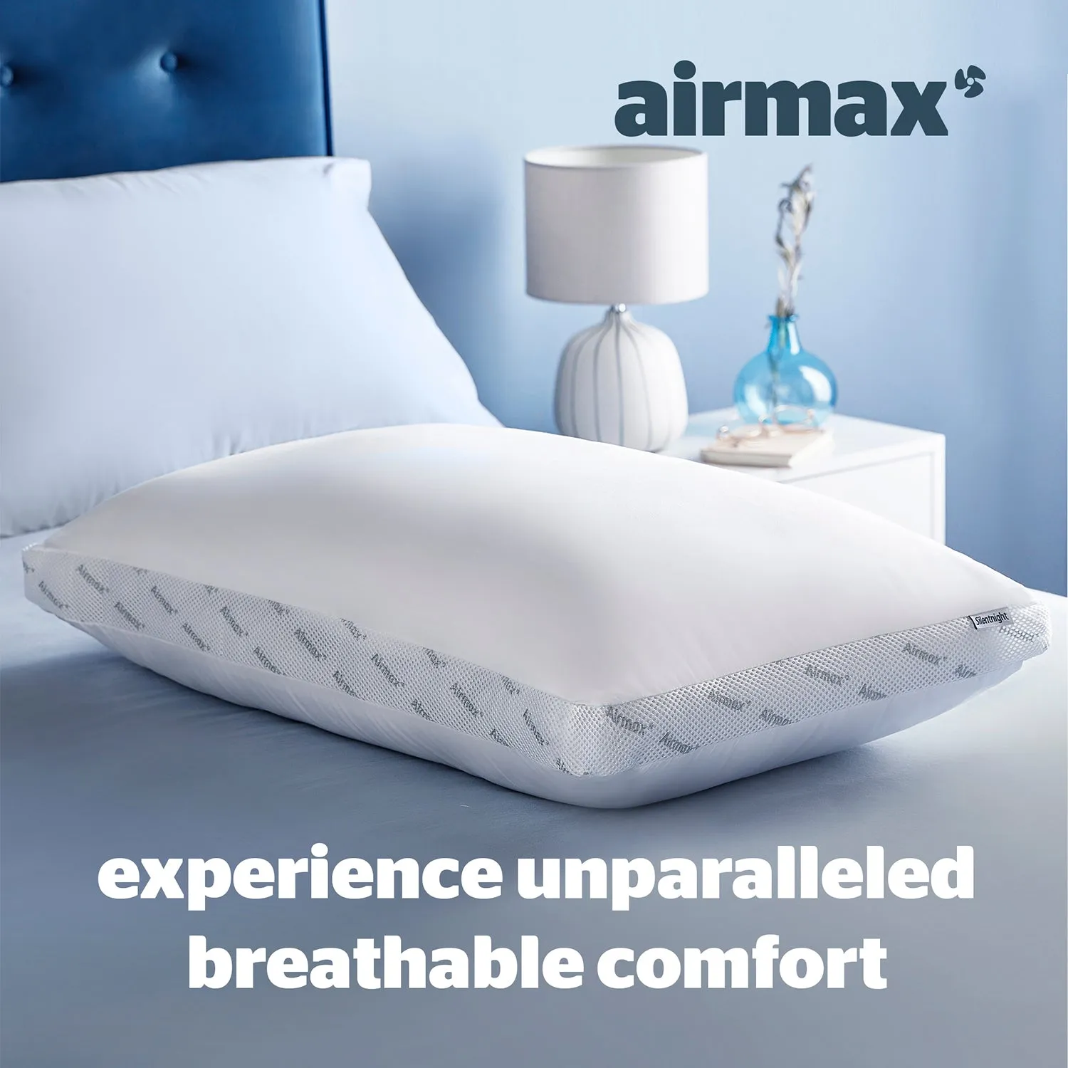 Silentnight Airmax Pillow - Medium Support - White alternate view