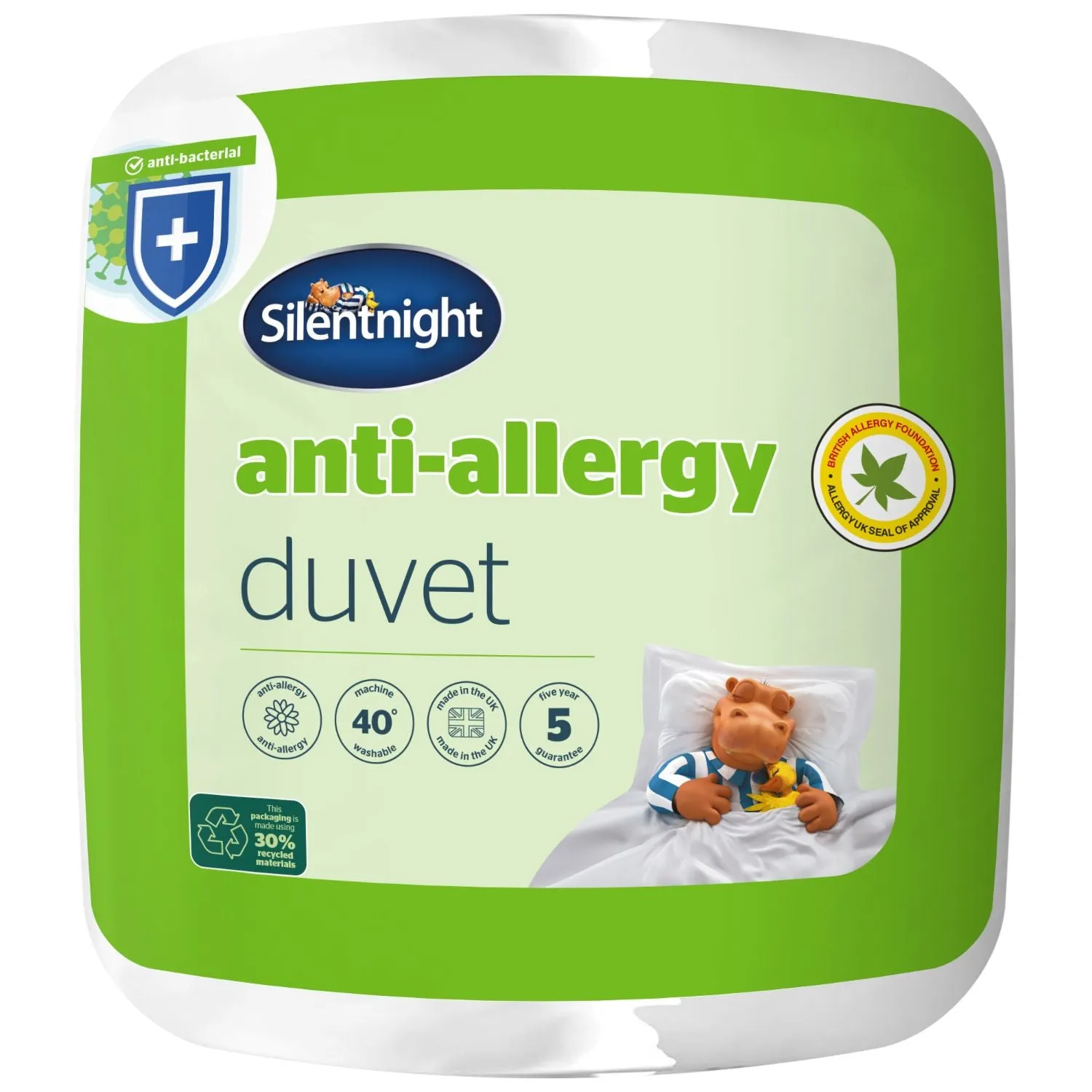 Silentnight Anti-Allergy 7.5 Tog Single Duvet - White product
