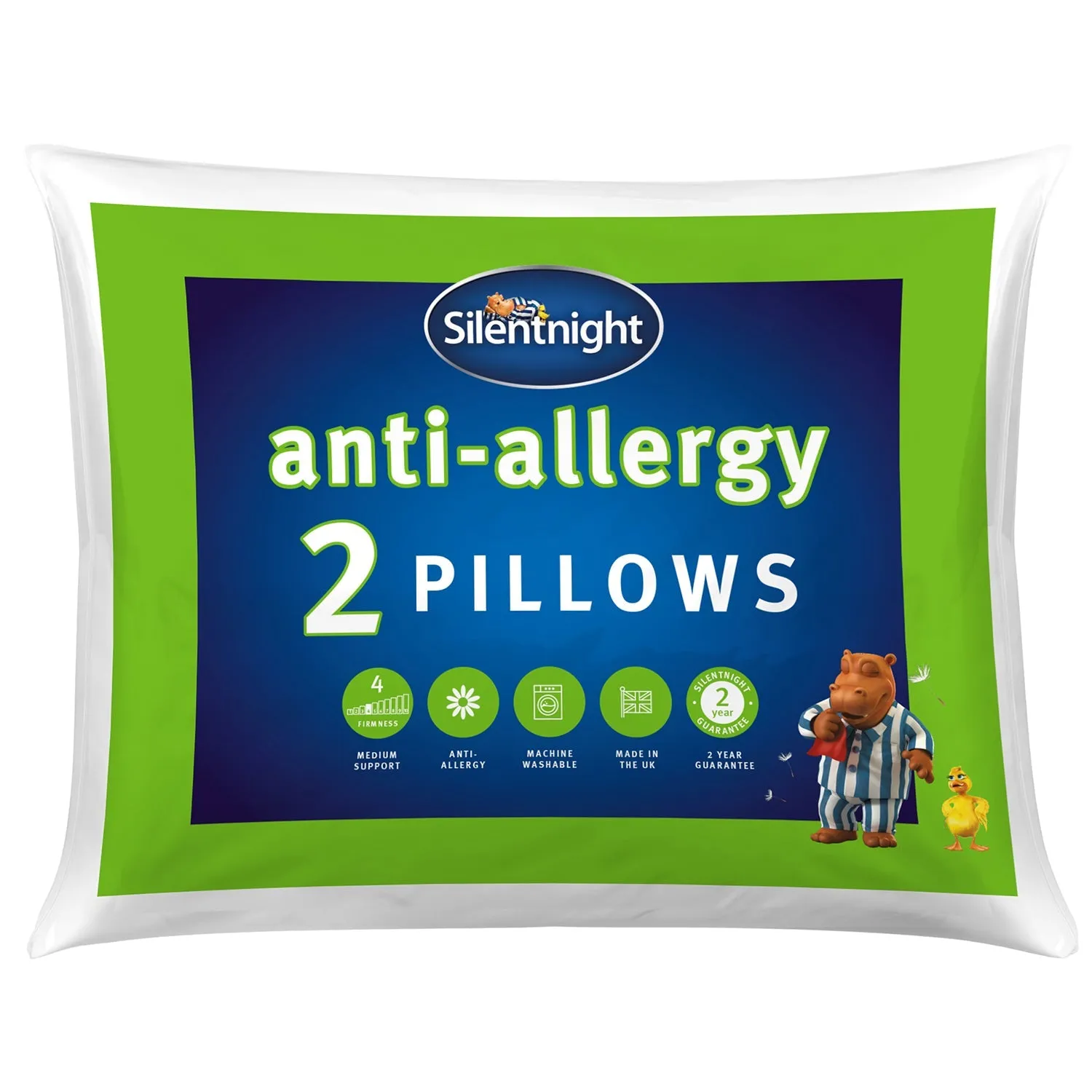 Silentnight Anti-Allergy Pillow Pair - Medium Support - White product