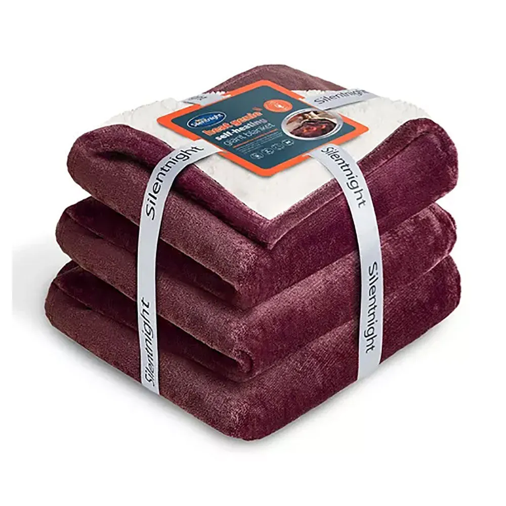 Silentnight Berry Heat Genie Self Heating Blanket - Red product
