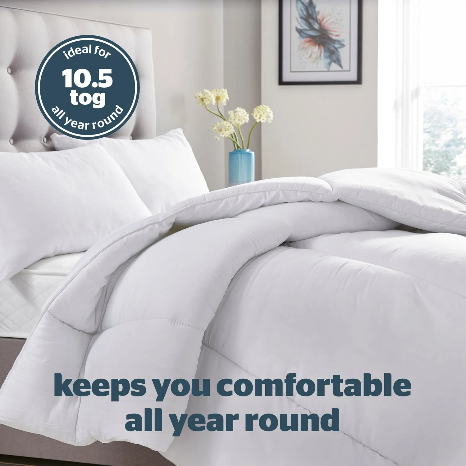 Silentnight Bounceback Single Duvet 10.5 Tog - White alternate view