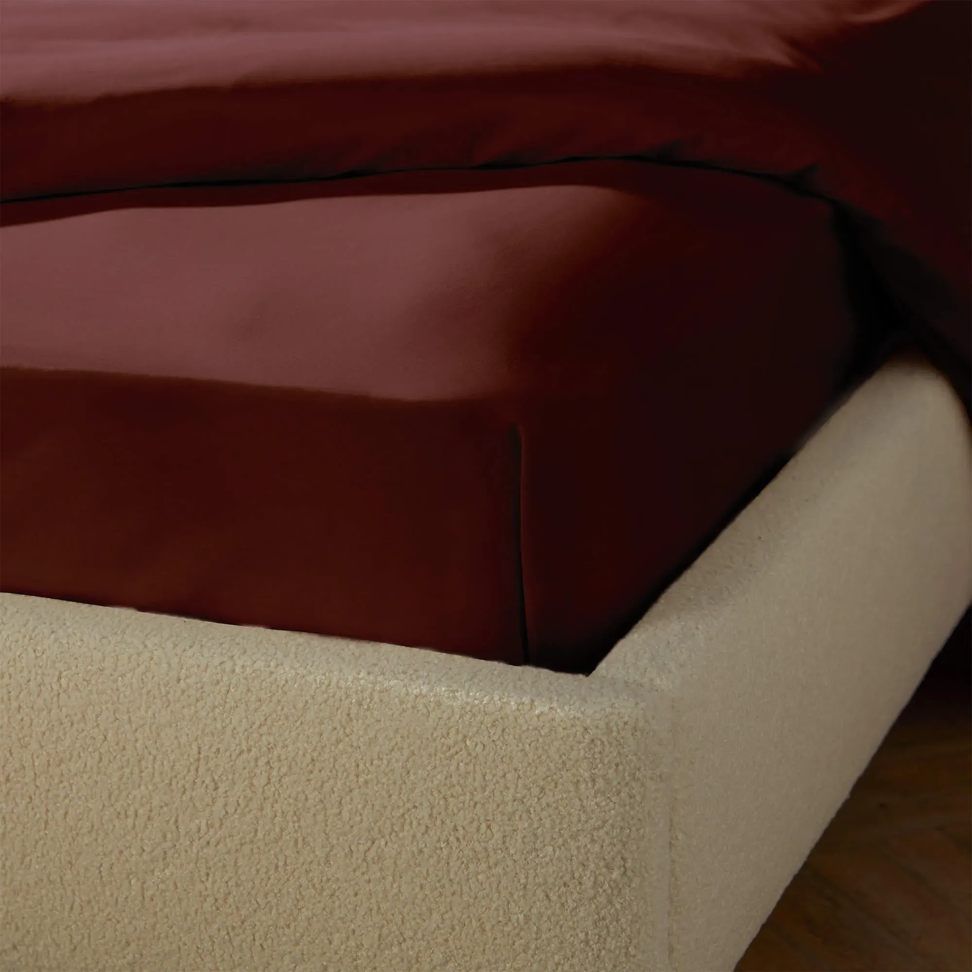 Silentnight Brushed Cotton Single Fitted Sheet - Burgundy product