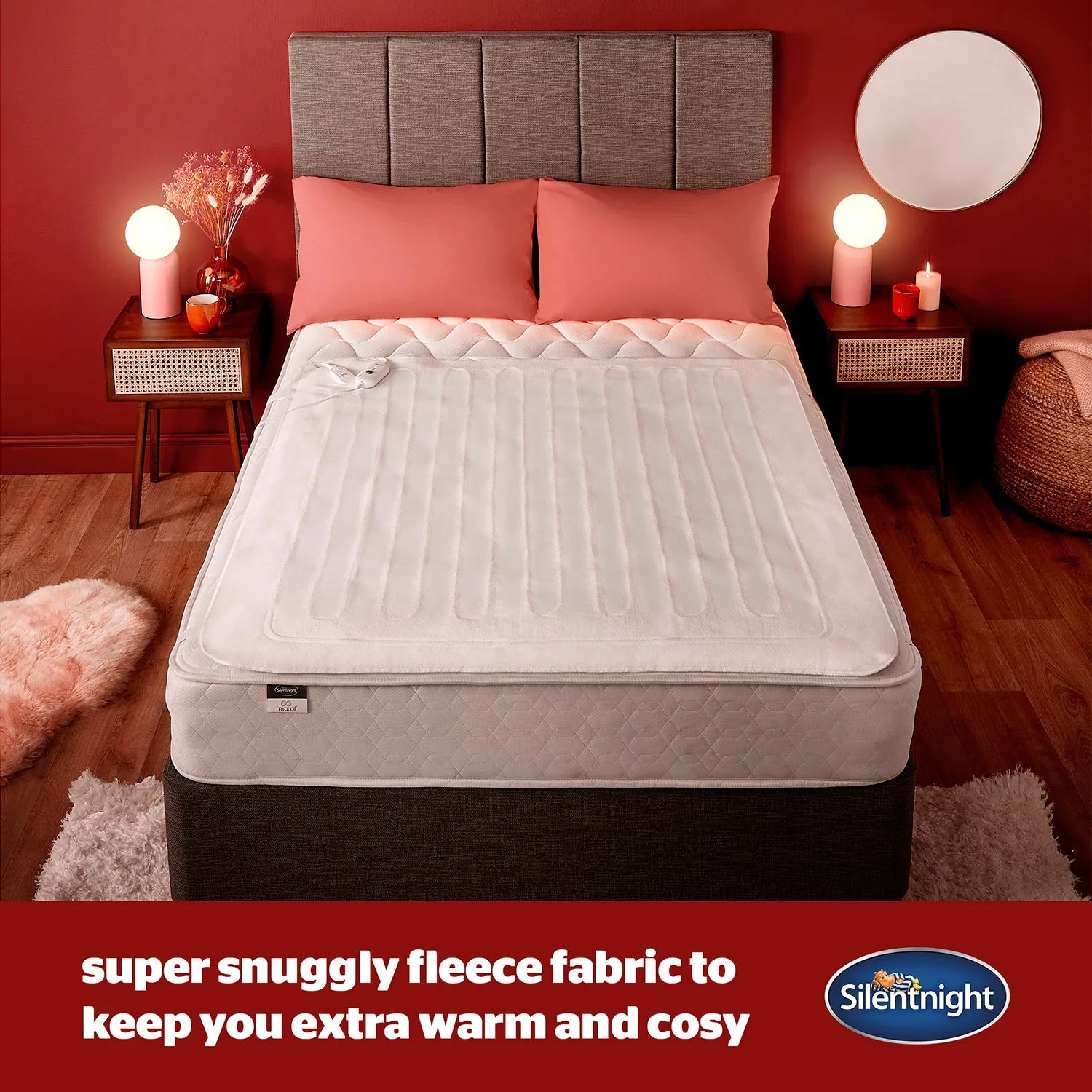Silentnight Comfort Control King Size Electric Blanket - White, Polyester by Julian Charles, image 2