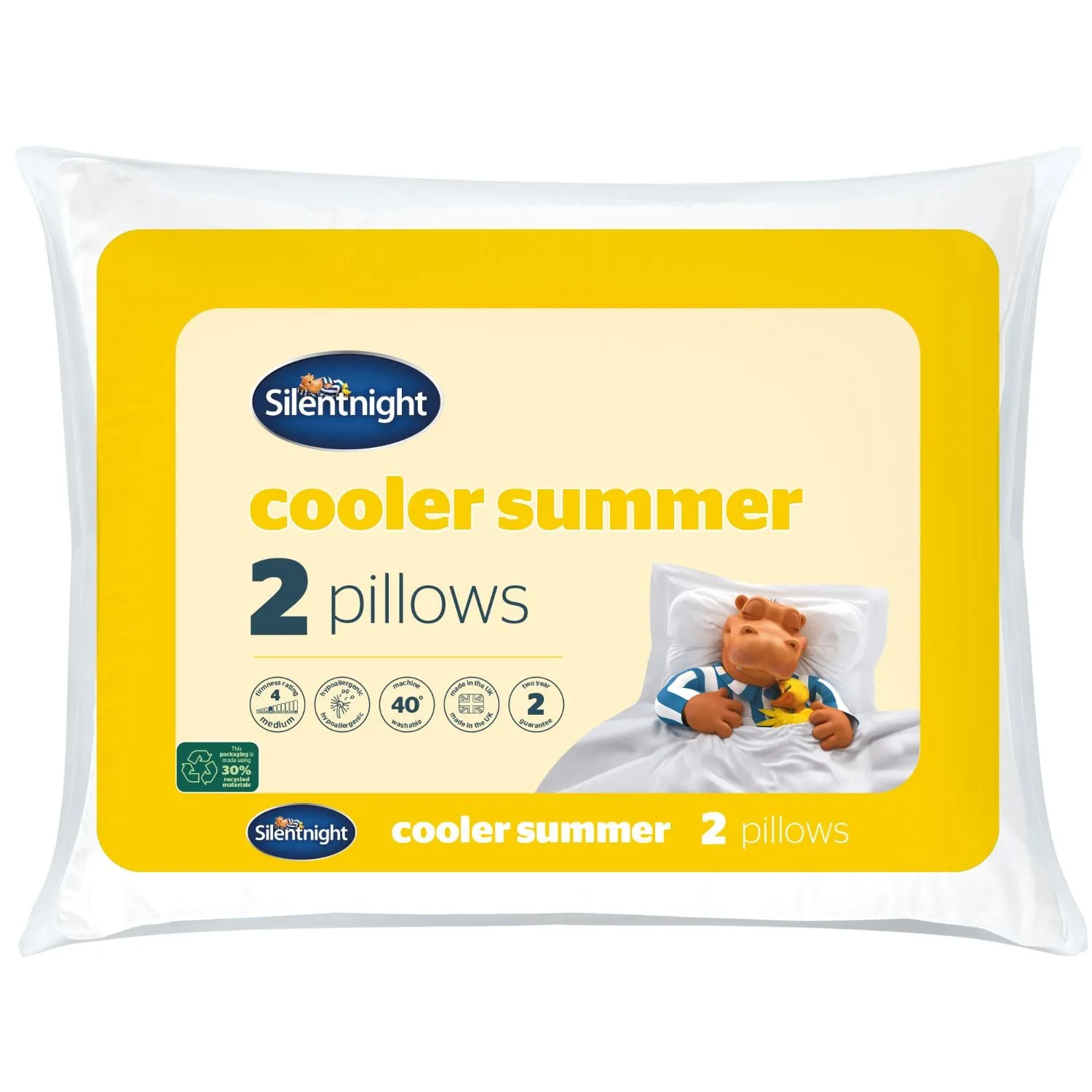 Silentnight Cooler Summer Pillow Pair - White product