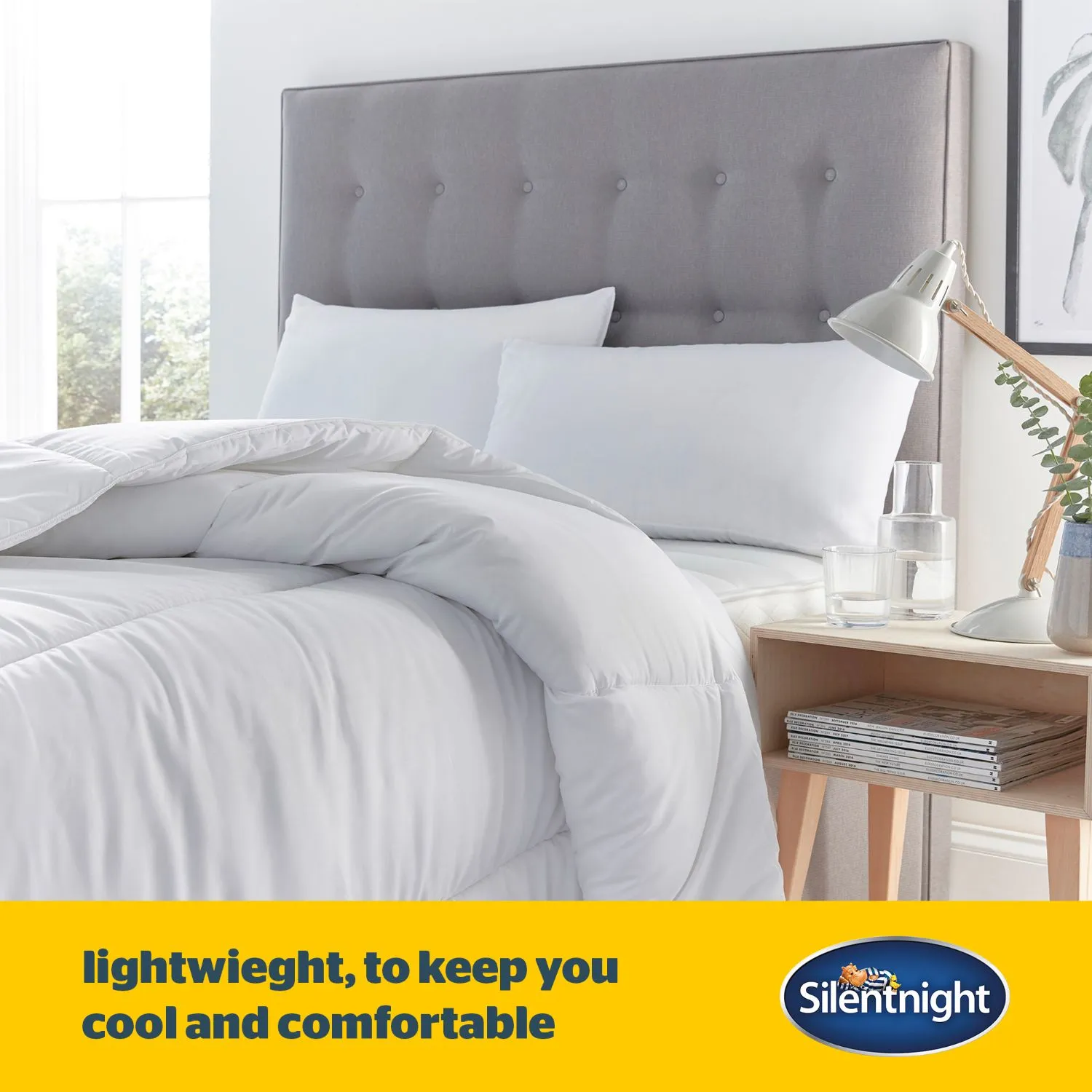 Silentnight Cooler Summer Single 4.5 Tog Duvet - White alternate view