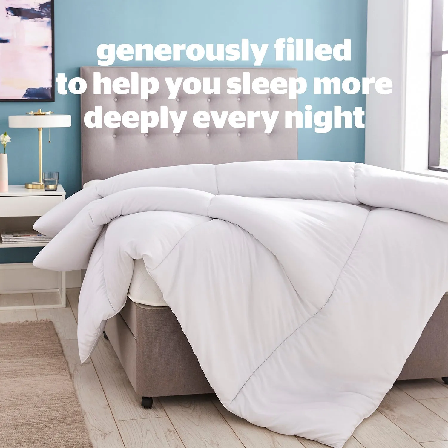 Silentnight Deep Sleep Single 7.5 Tog Duvet - White alternate view