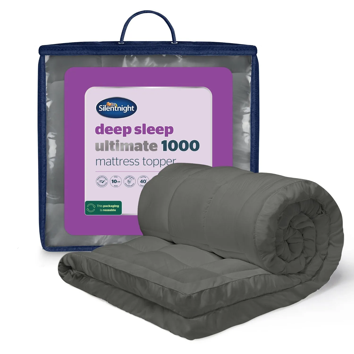 Silentnight Deep Sleep Ultimate 1000 Single Mattress Topper - Grey product