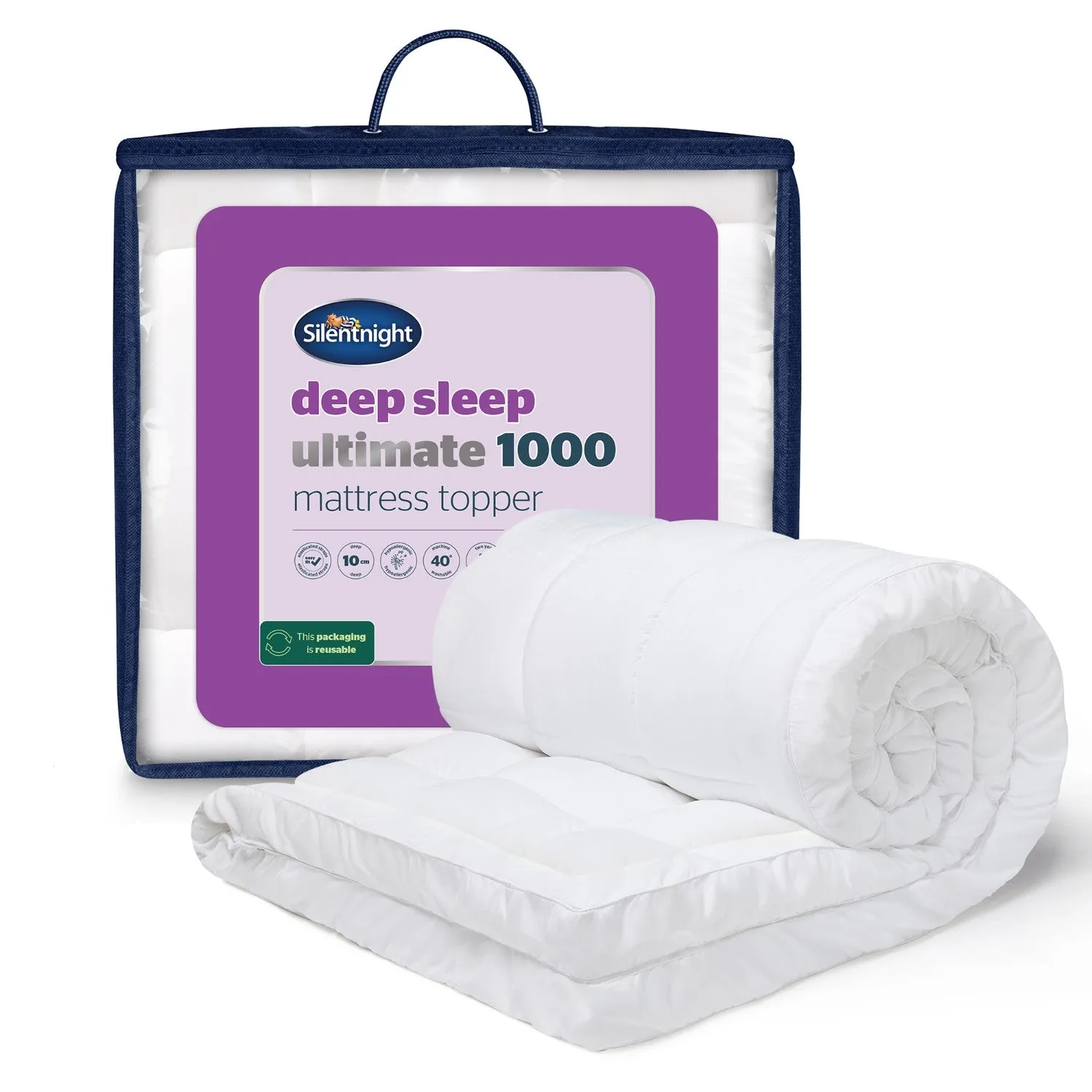 Silentnight Deep Sleep Ultimate 1000 Single Mattress Topper - White product