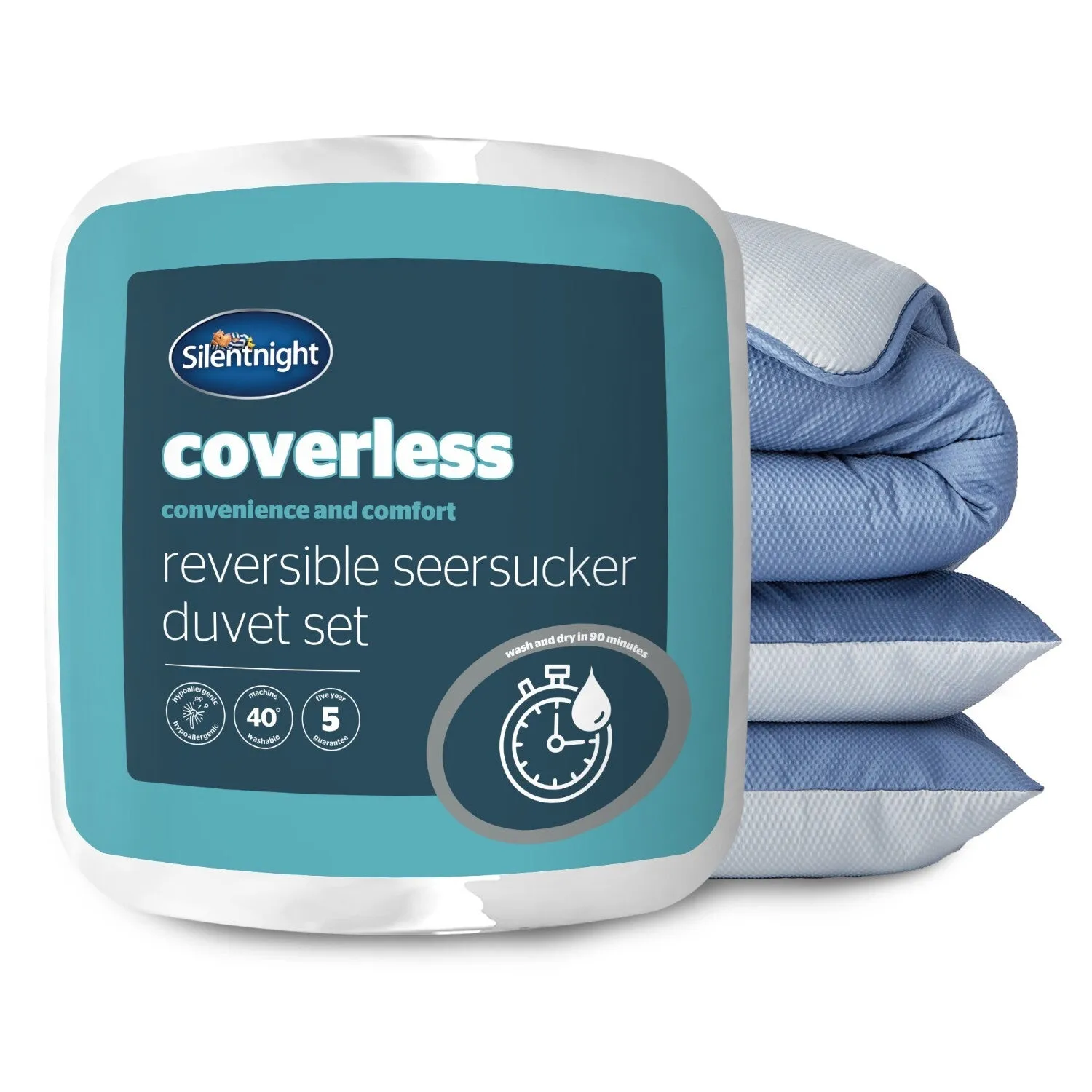 Silentnight Double Coverless 10.5 Tog Duvet - Blue product