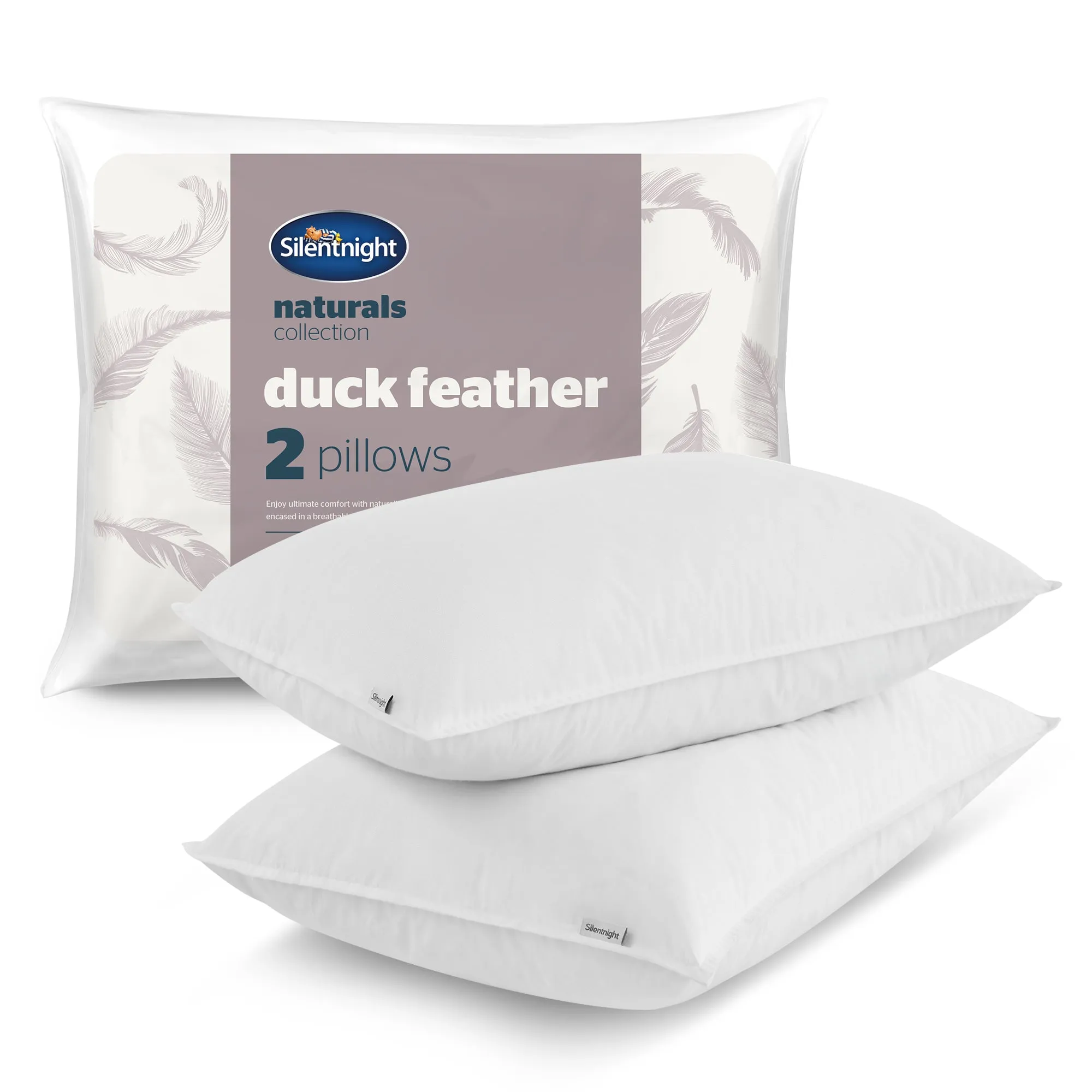 Silentnight Duck Feather Pillow Pair - White product