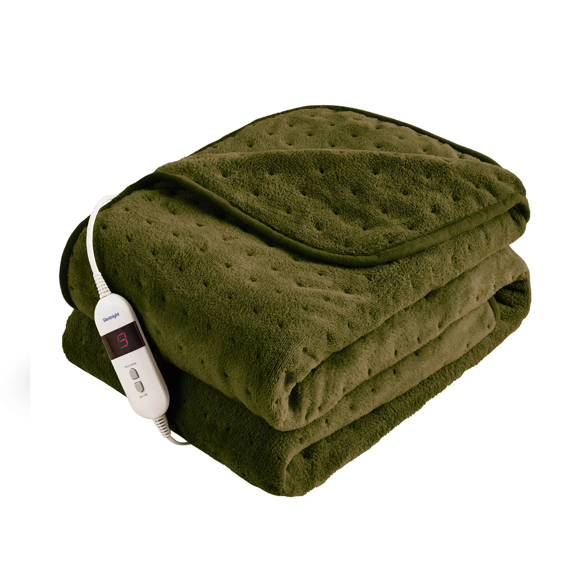 Silentnight Fleece Heated Throw - Olive Green product